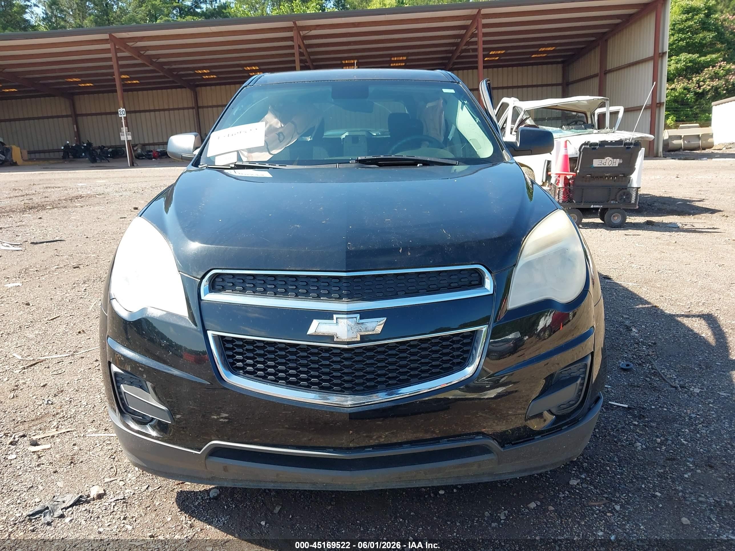 2015 Chevrolet Equinox Ls Black vin: 2GNALAEK4F1134770