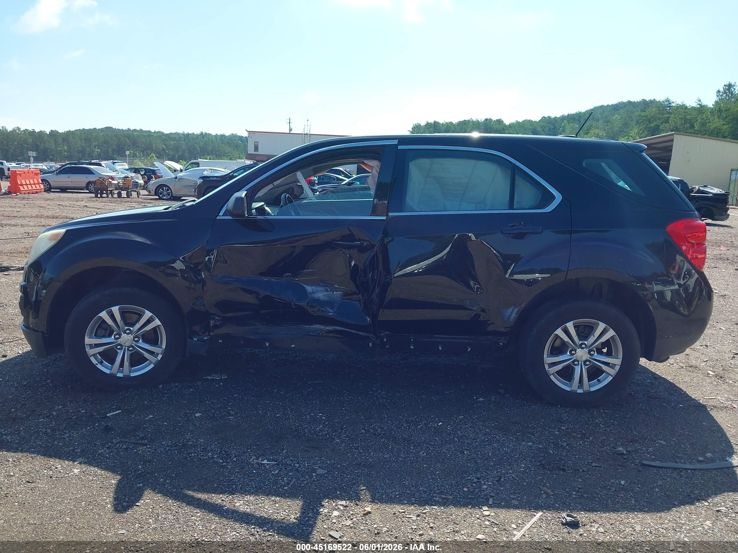 2015 Chevrolet Equinox Ls Black vin: 2GNALAEK4F1134770