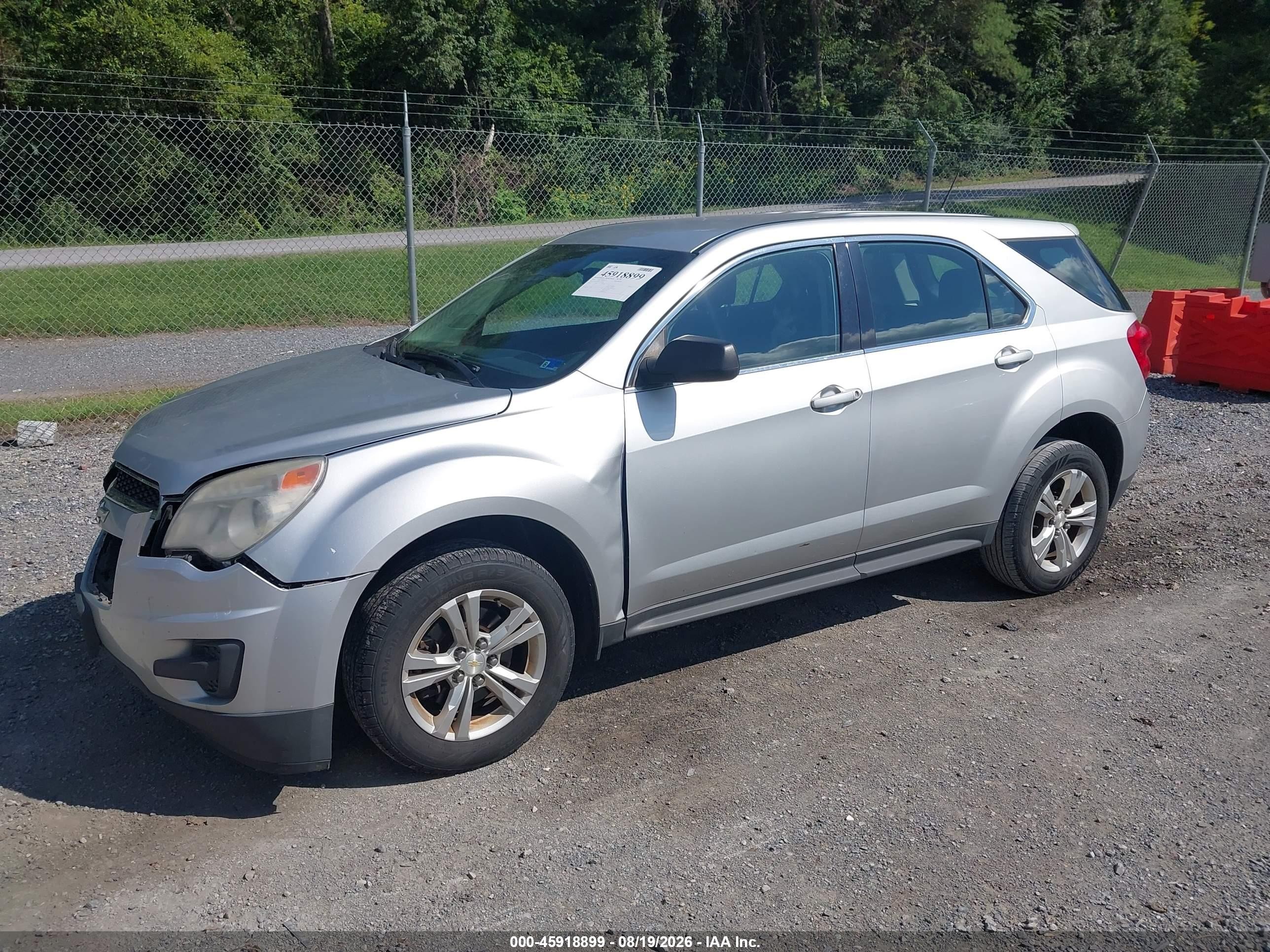 2014 Chevrolet Equinox Ls Silver vin: 2GNALAEK5E1156890