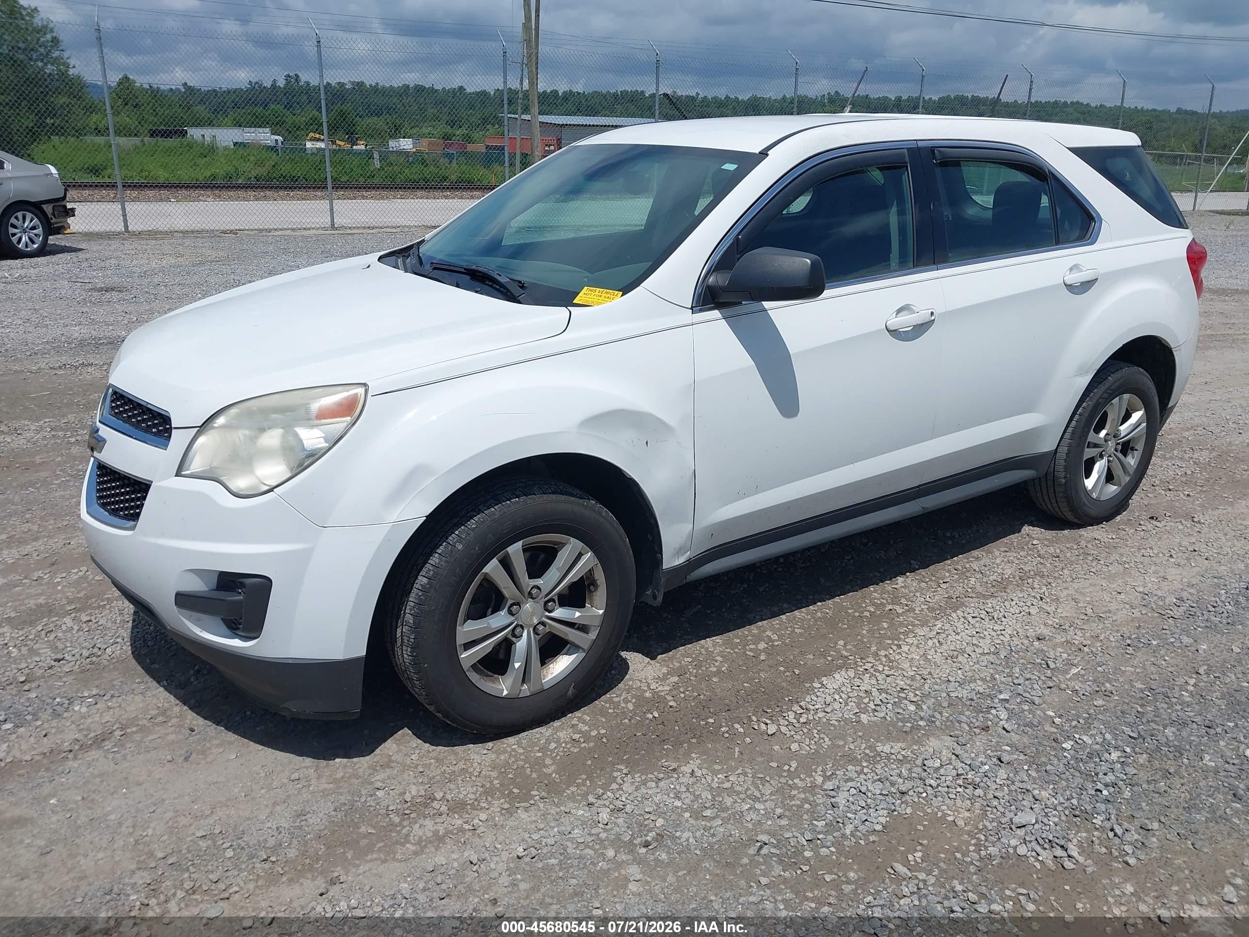 2014 Chevrolet Equinox Ls White vin: 2GNALAEK5E6136948