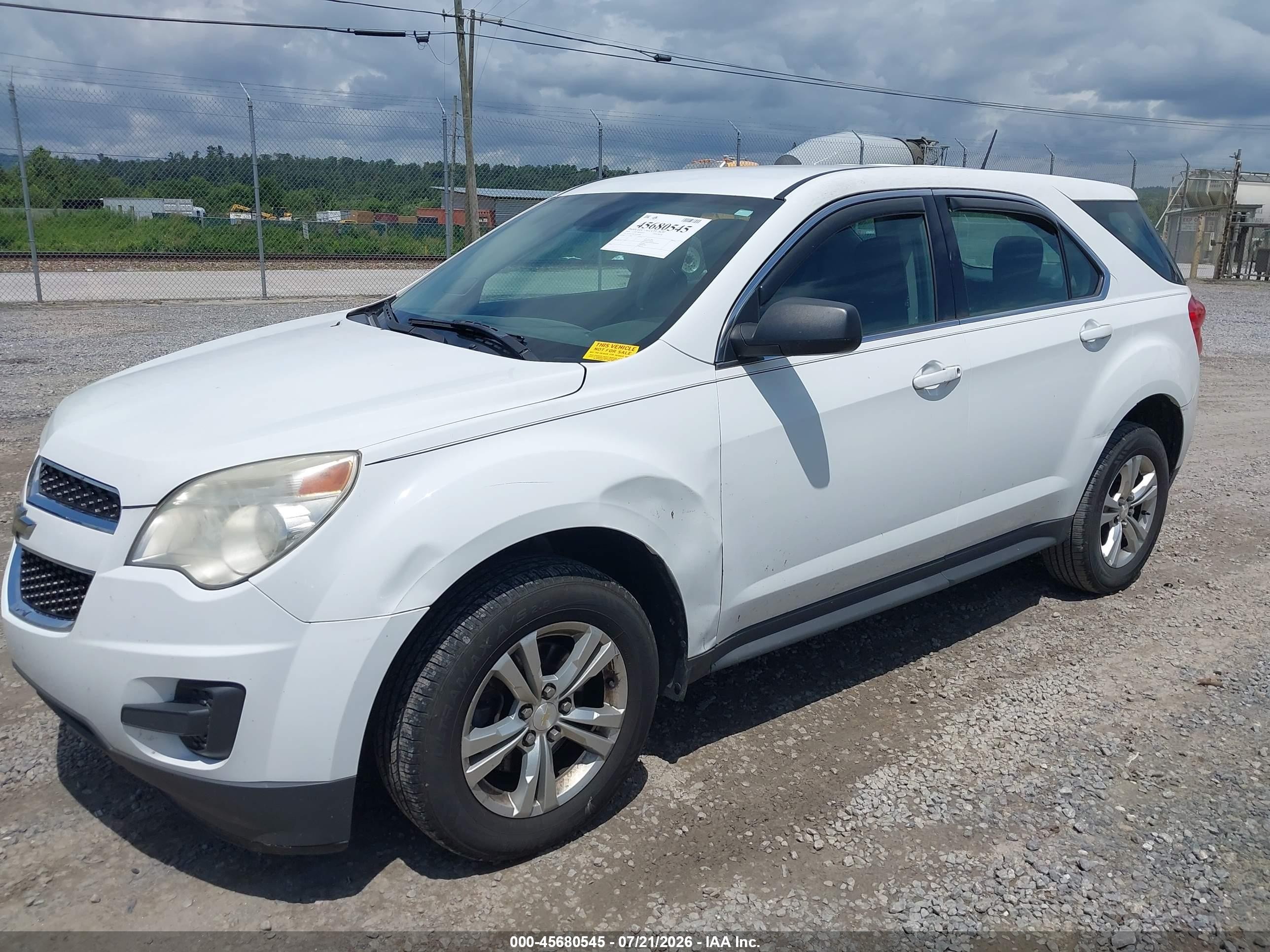 2014 Chevrolet Equinox Ls White vin: 2GNALAEK5E6136948
