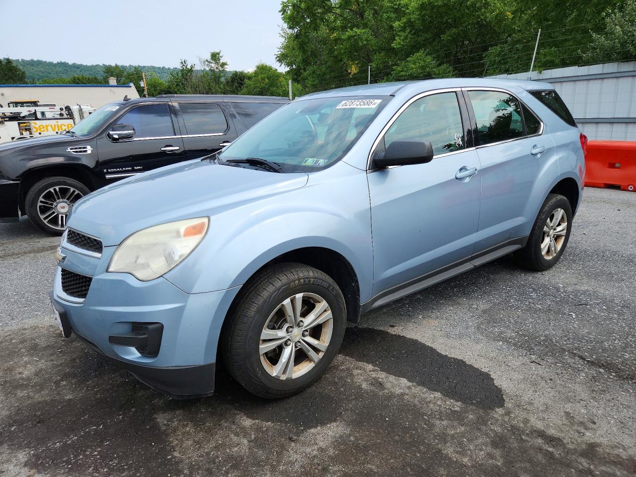 2014 Chevrolet Equinox Ls Blue vin: 2GNALAEK5E6340634