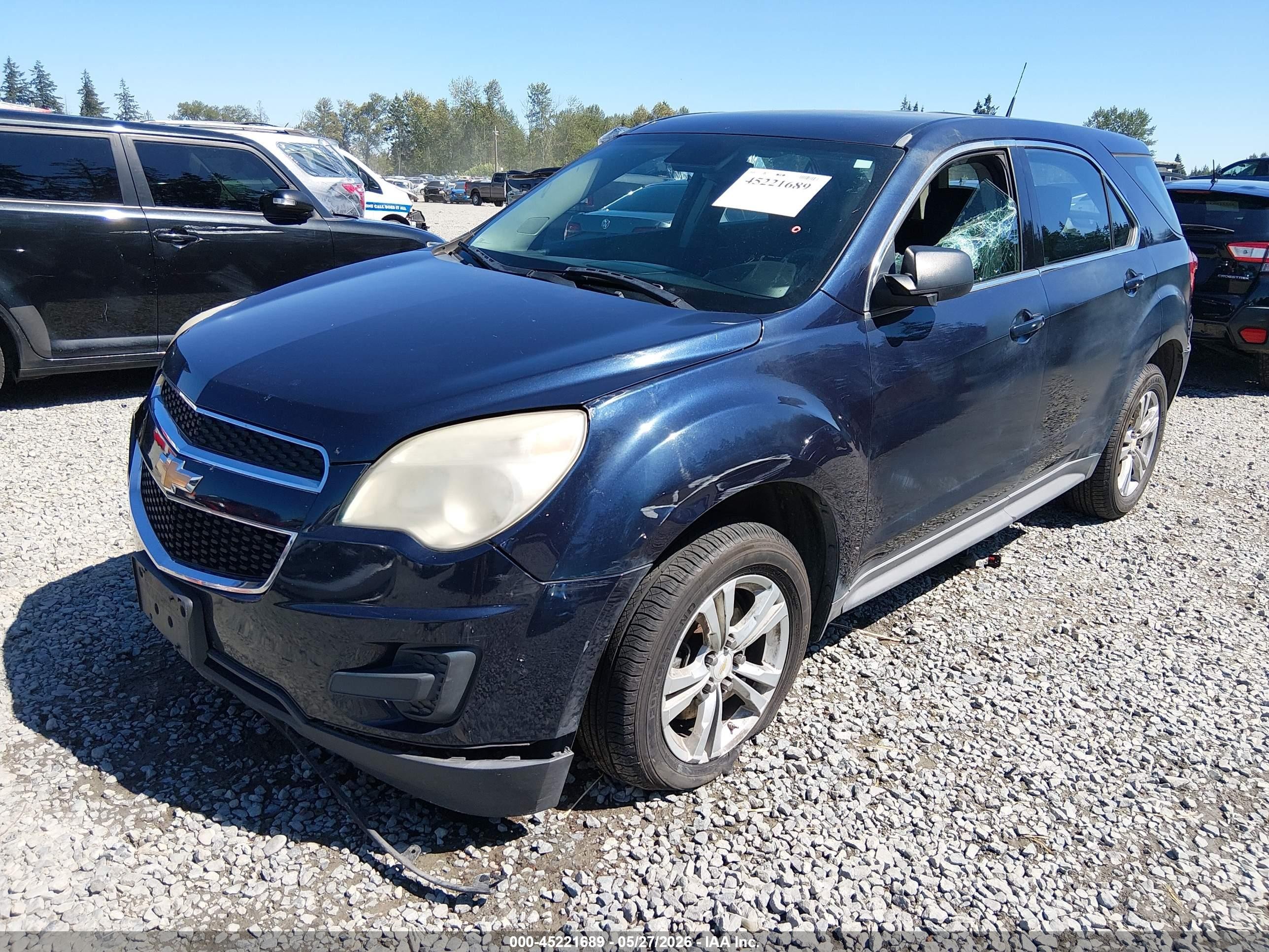 2015 Chevrolet Equinox Ls Blue vin: 2GNALAEK5F1124460