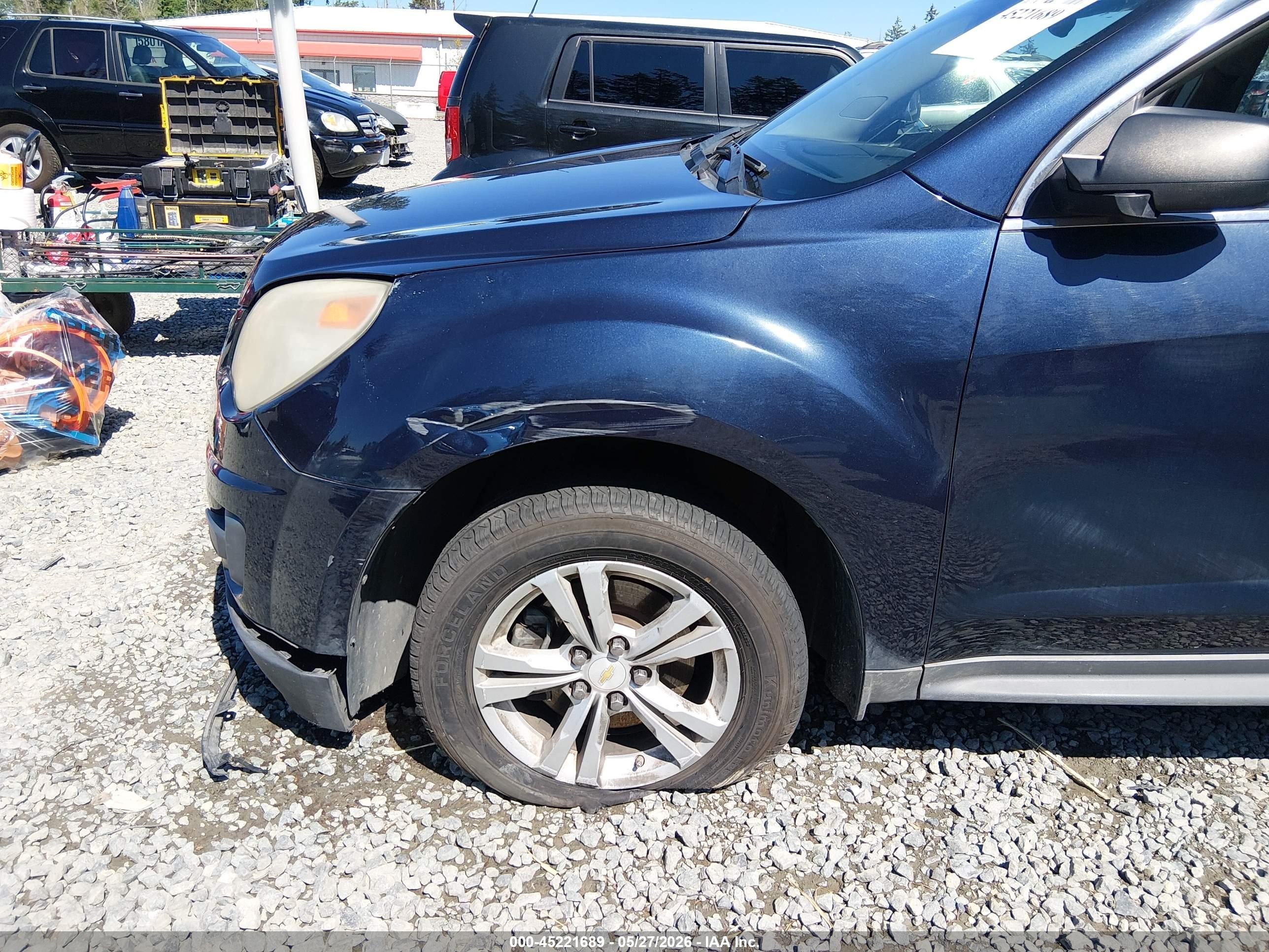 2015 Chevrolet Equinox Ls Blue vin: 2GNALAEK5F1124460