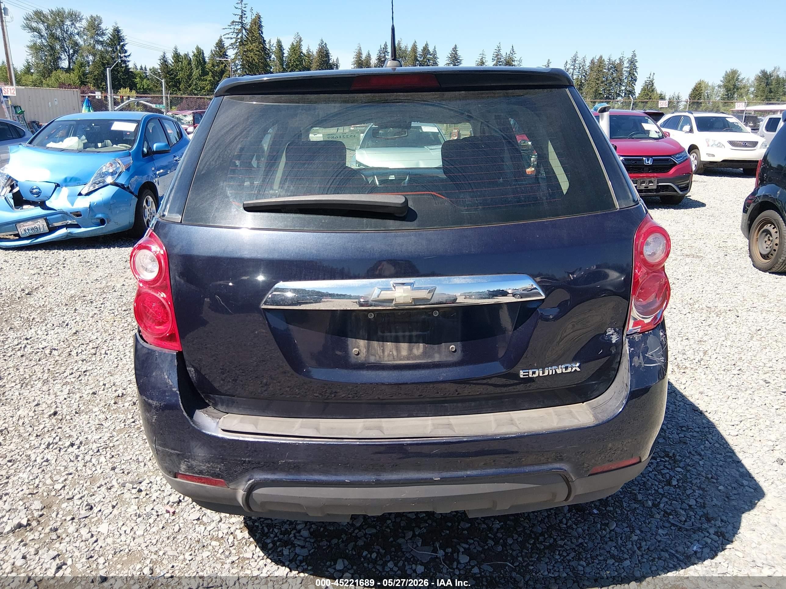 2015 Chevrolet Equinox Ls Blue vin: 2GNALAEK5F1124460