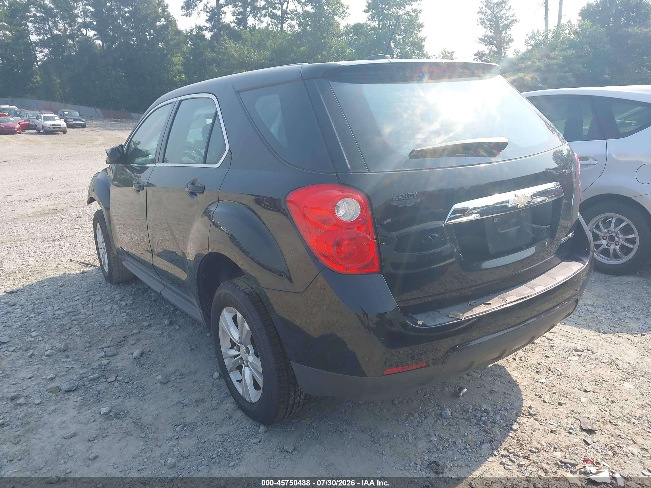 2015 Chevrolet Equinox Ls Black vin: 2GNALAEK5F1159452