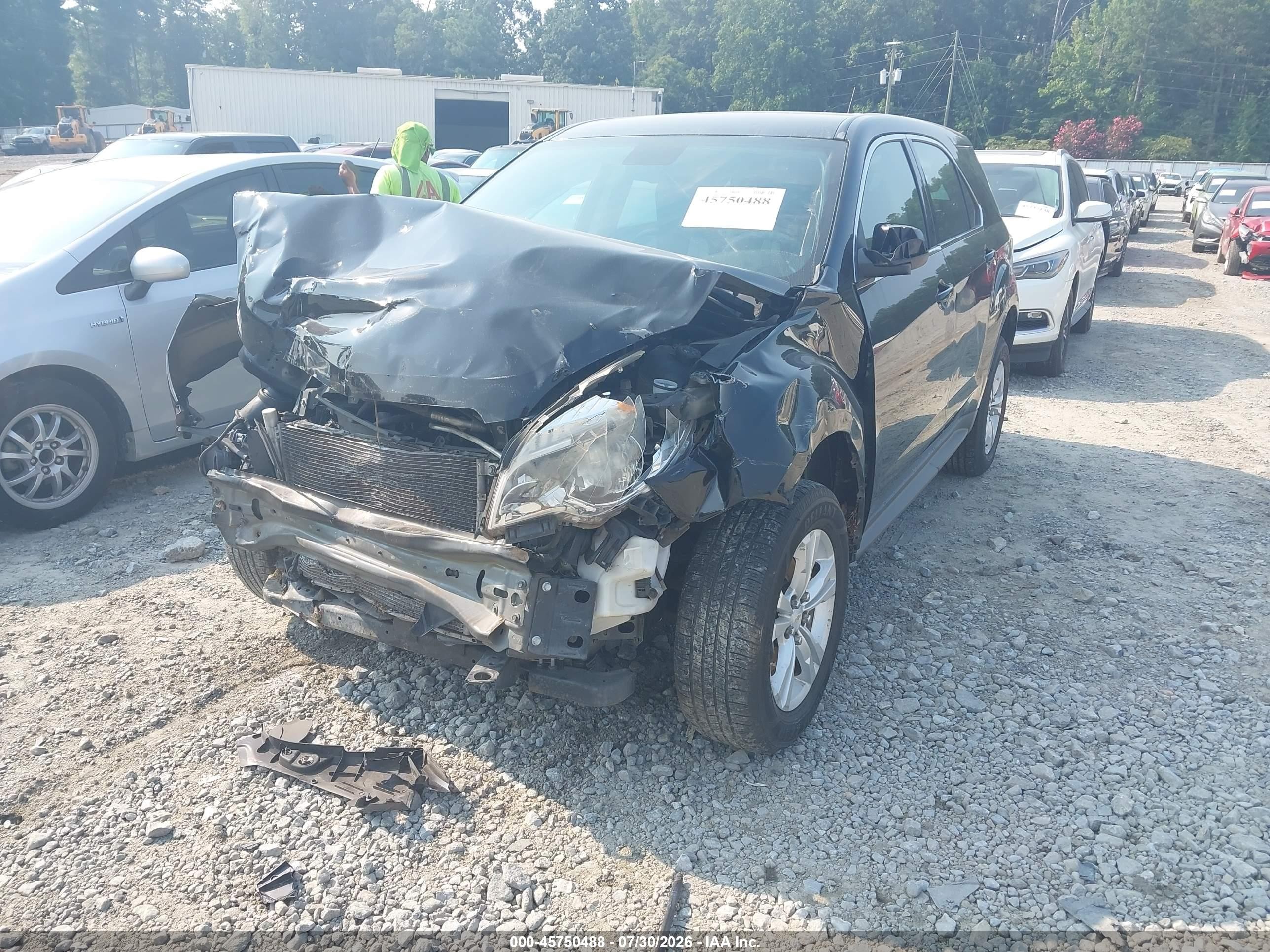 2015 Chevrolet Equinox Ls Black vin: 2GNALAEK5F1159452