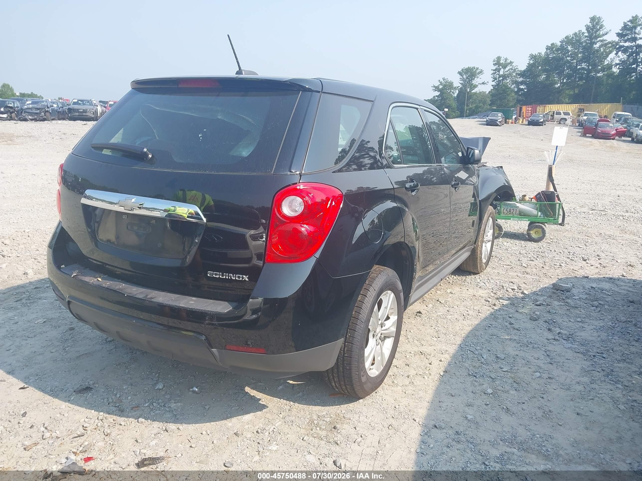 2015 Chevrolet Equinox Ls Black vin: 2GNALAEK5F1159452