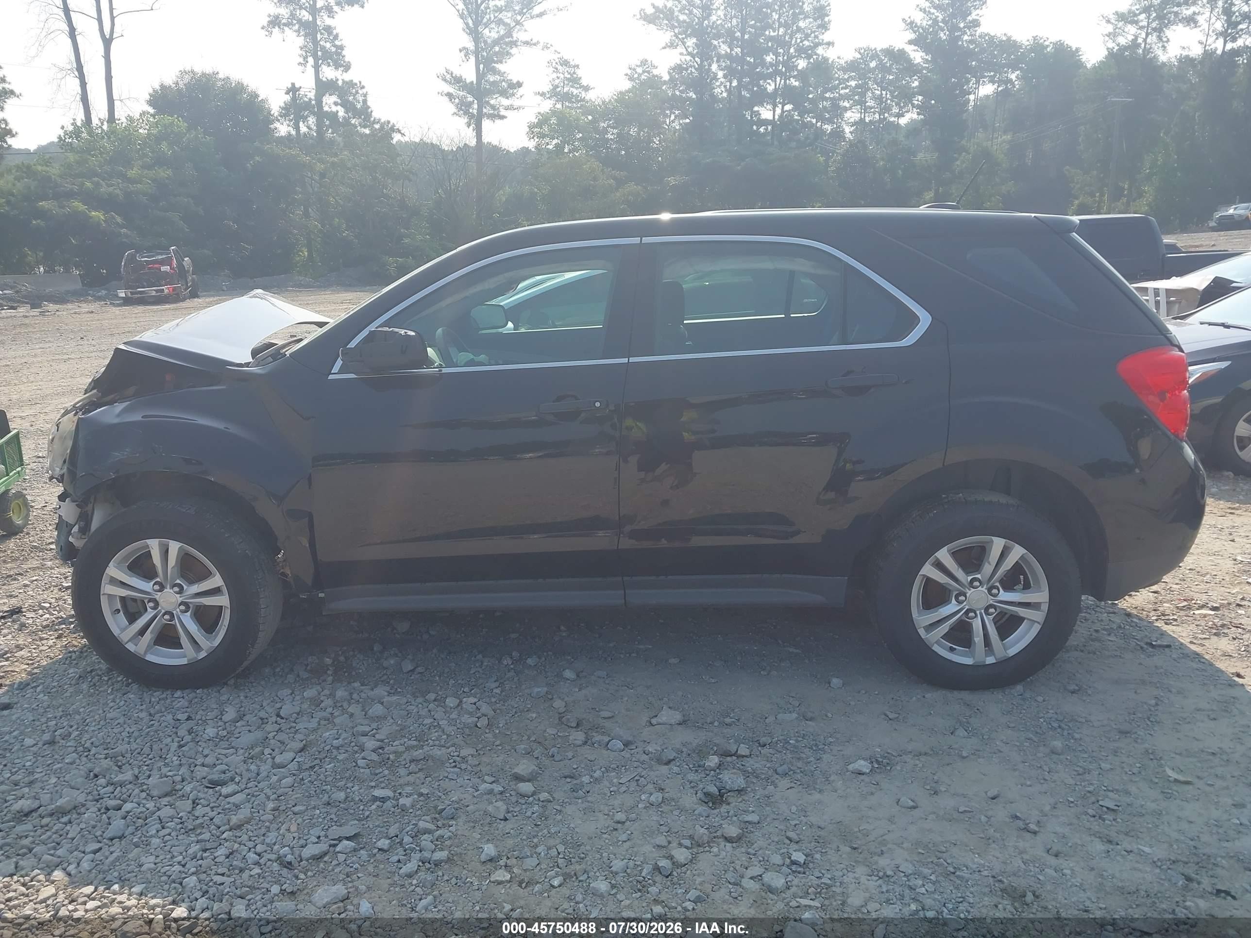 2015 Chevrolet Equinox Ls Black vin: 2GNALAEK5F1159452