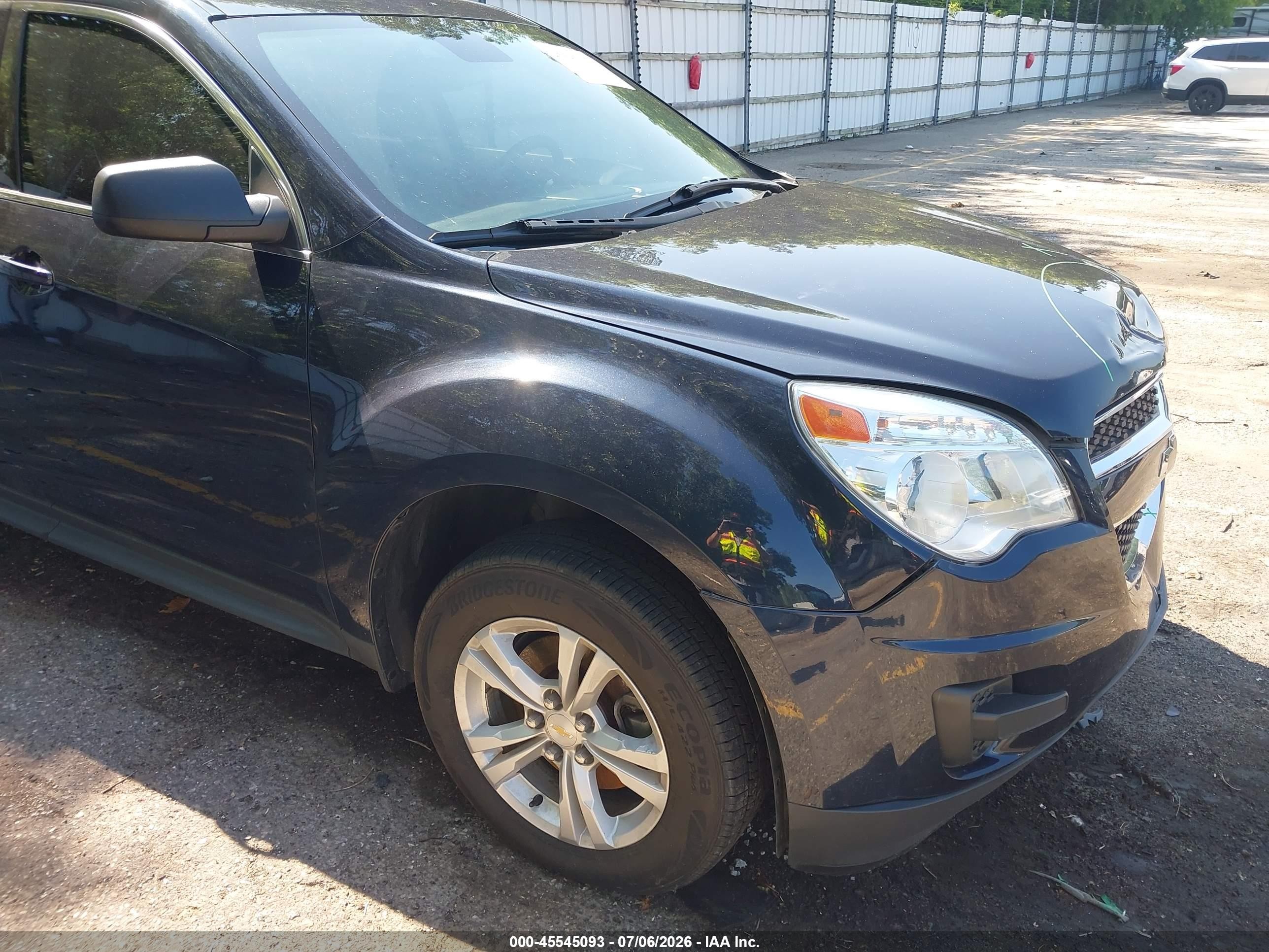 2015 Chevrolet Equinox Ls Черный vin: 2GNALAEK5F6146784