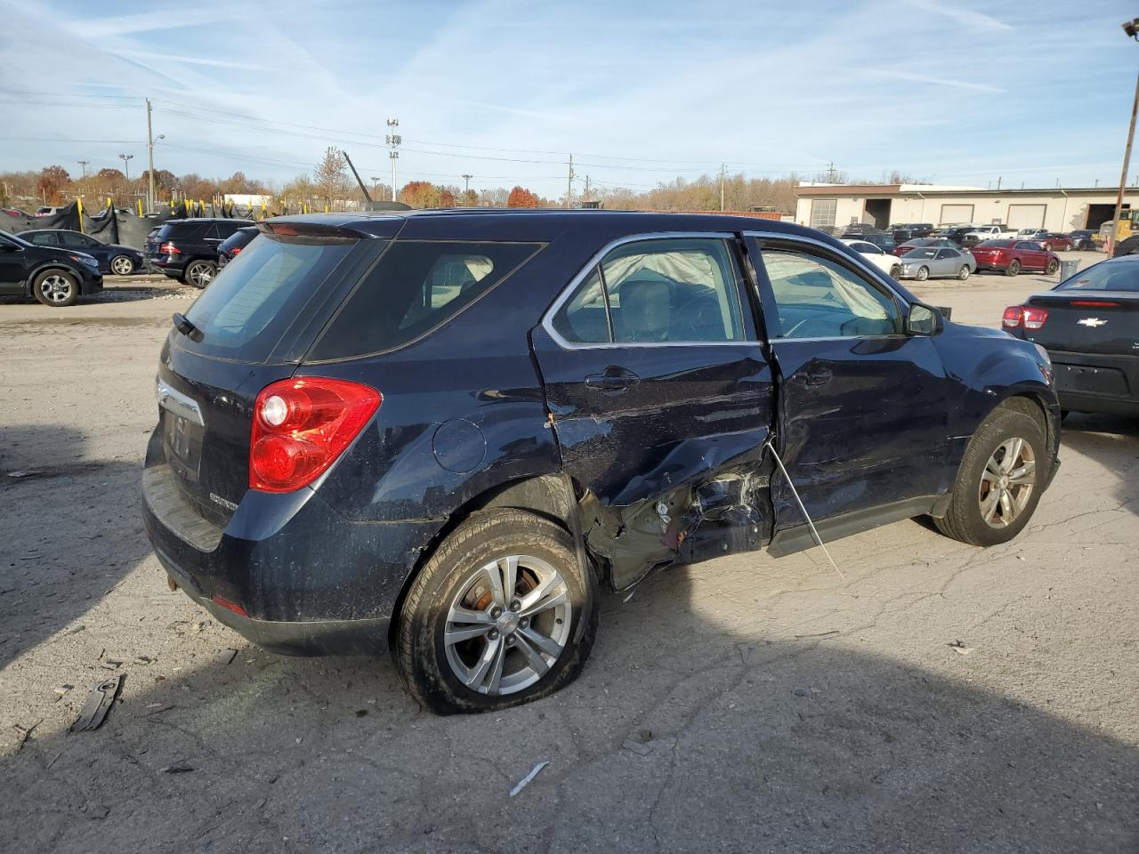 2015 Chevrolet Equinox Ls Blue vin: 2GNALAEK5F6260445