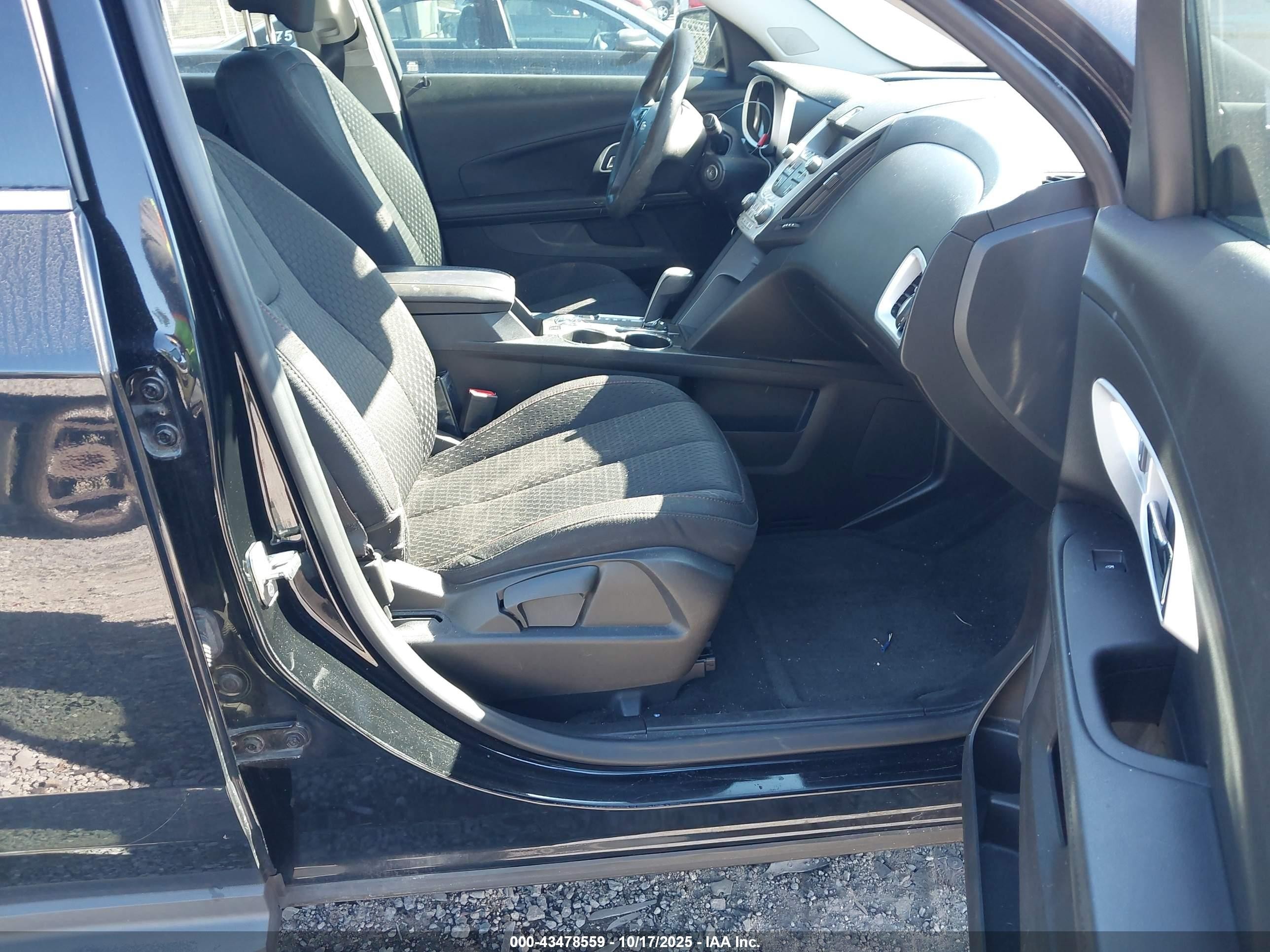 2015 Chevrolet Equinox Ls Black vin: 2GNALAEK5F6315198