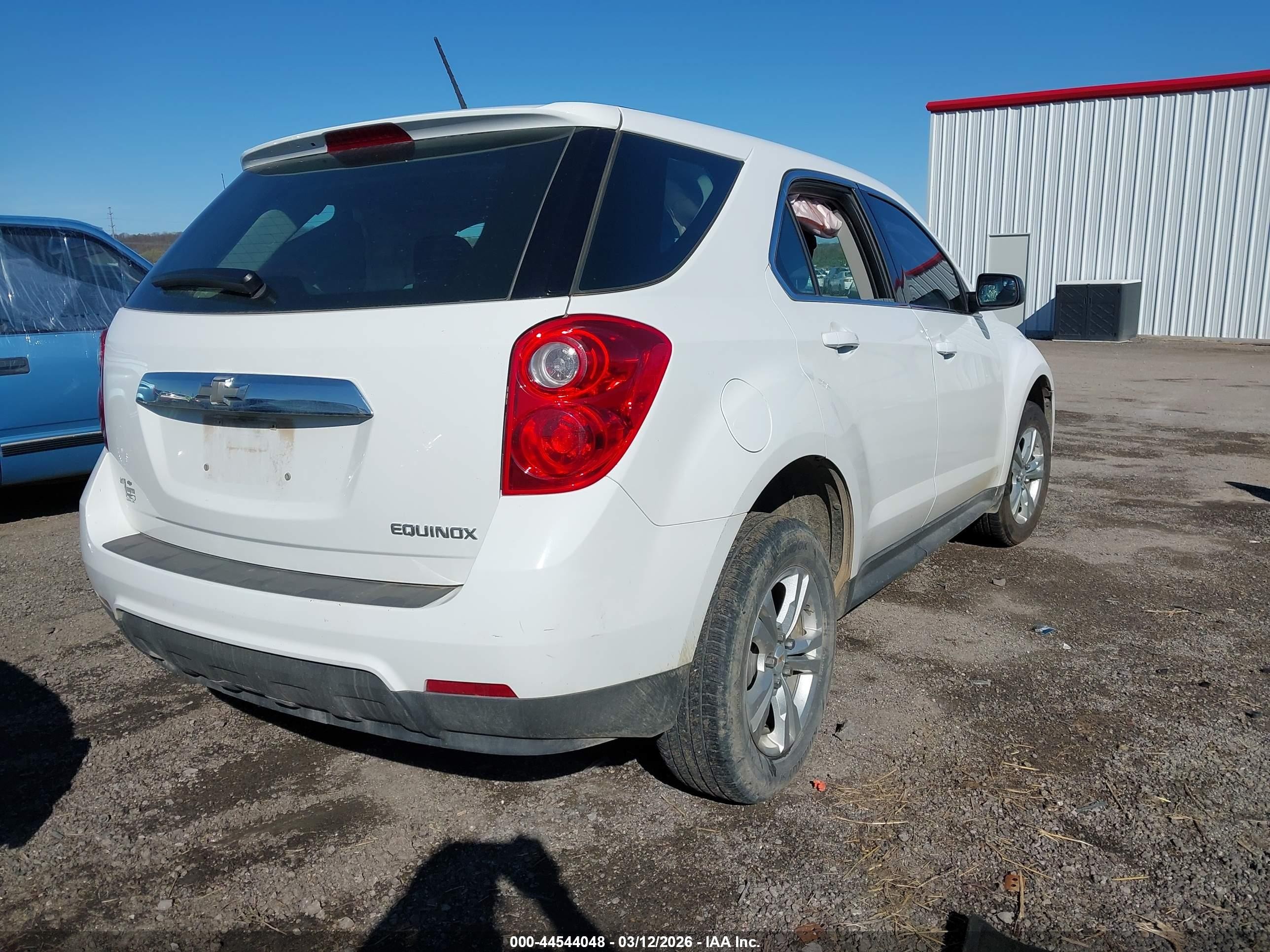 2014 Chevrolet Equinox Ls White vin: 2GNALAEK6E6125571