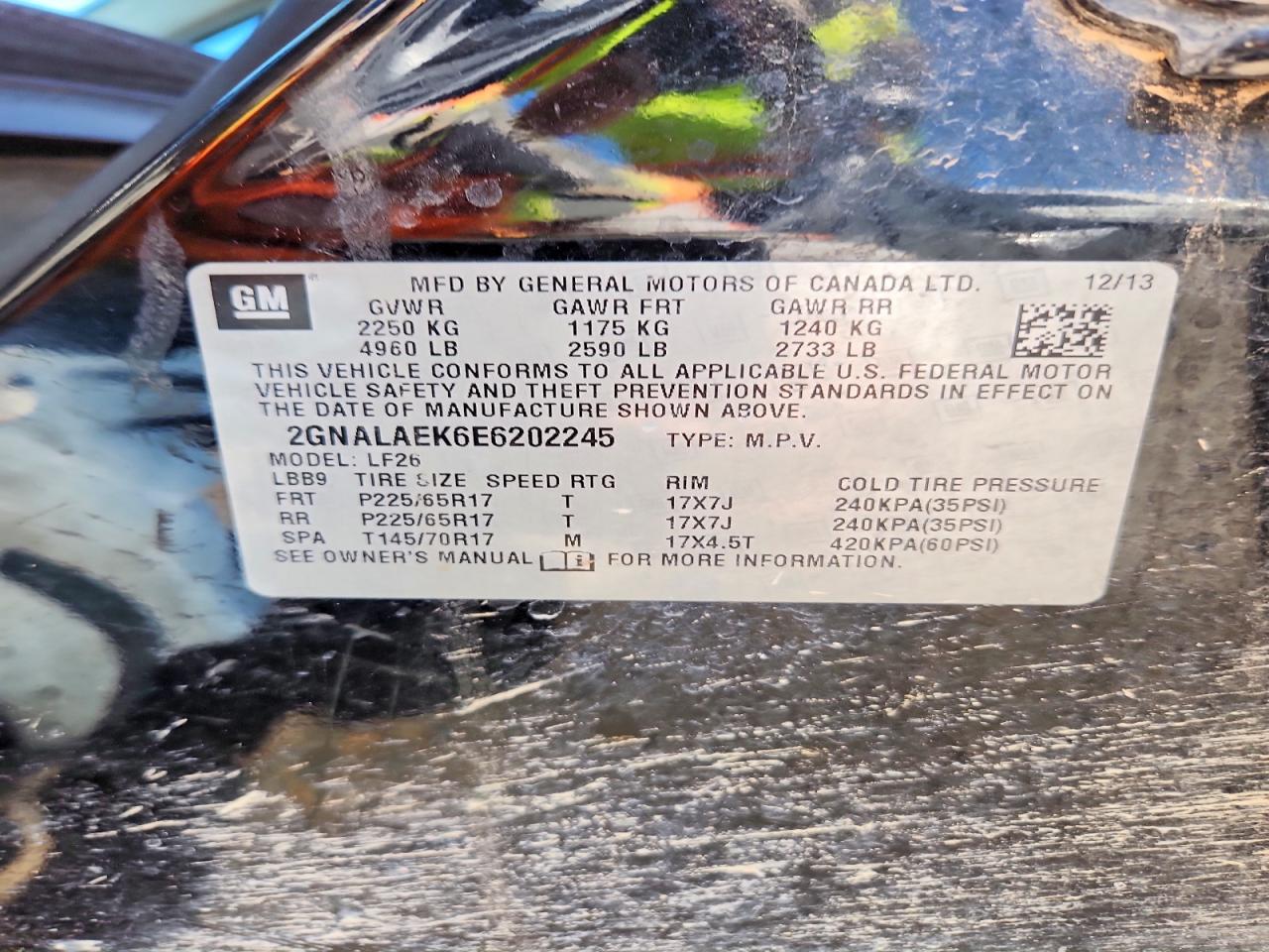 2014 Chevrolet Equinox Ls Black vin: 2GNALAEK6E6202245