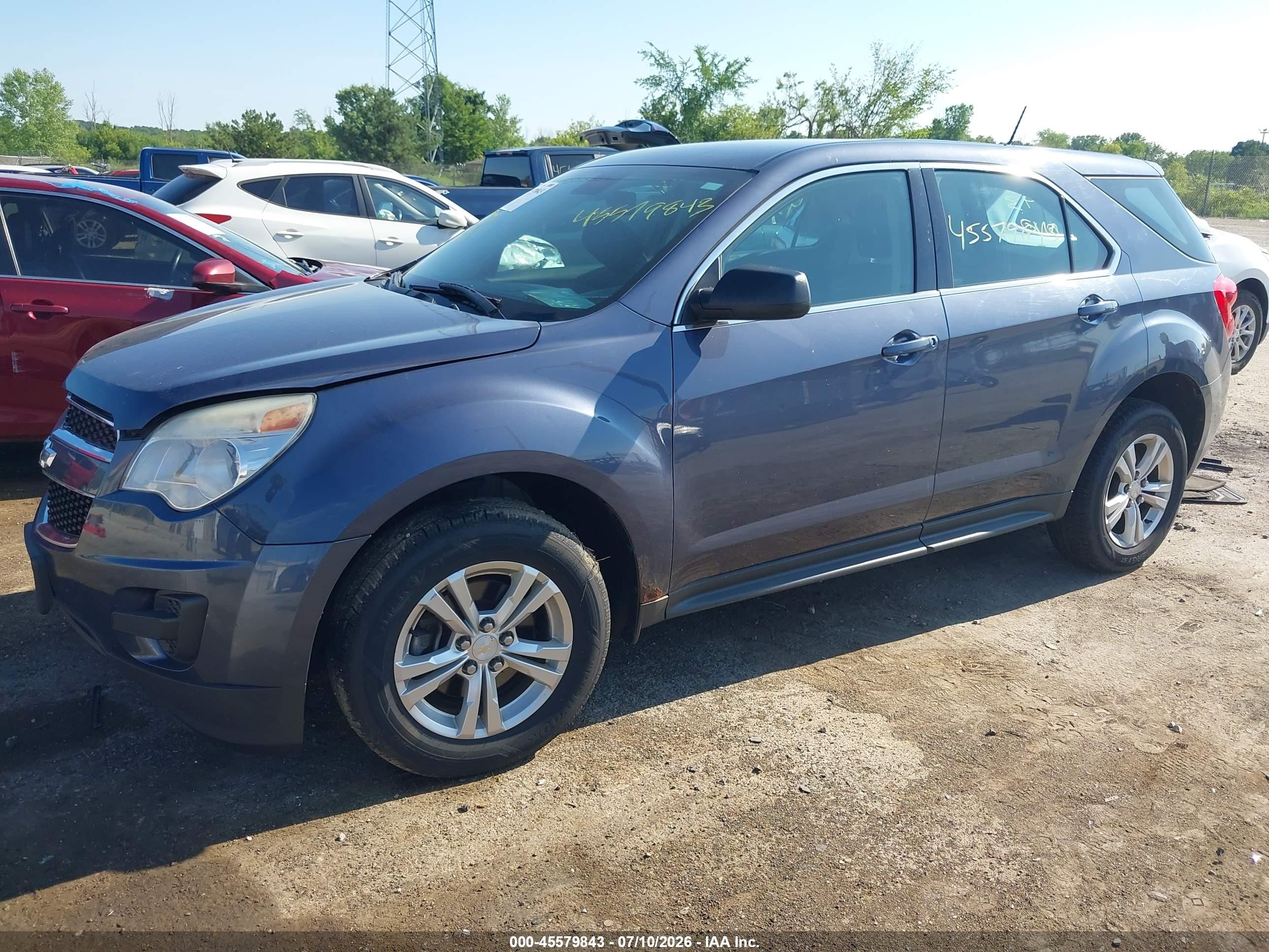 2014 Chevrolet Equinox Ls Blue vin: 2GNALAEK6E6320652
