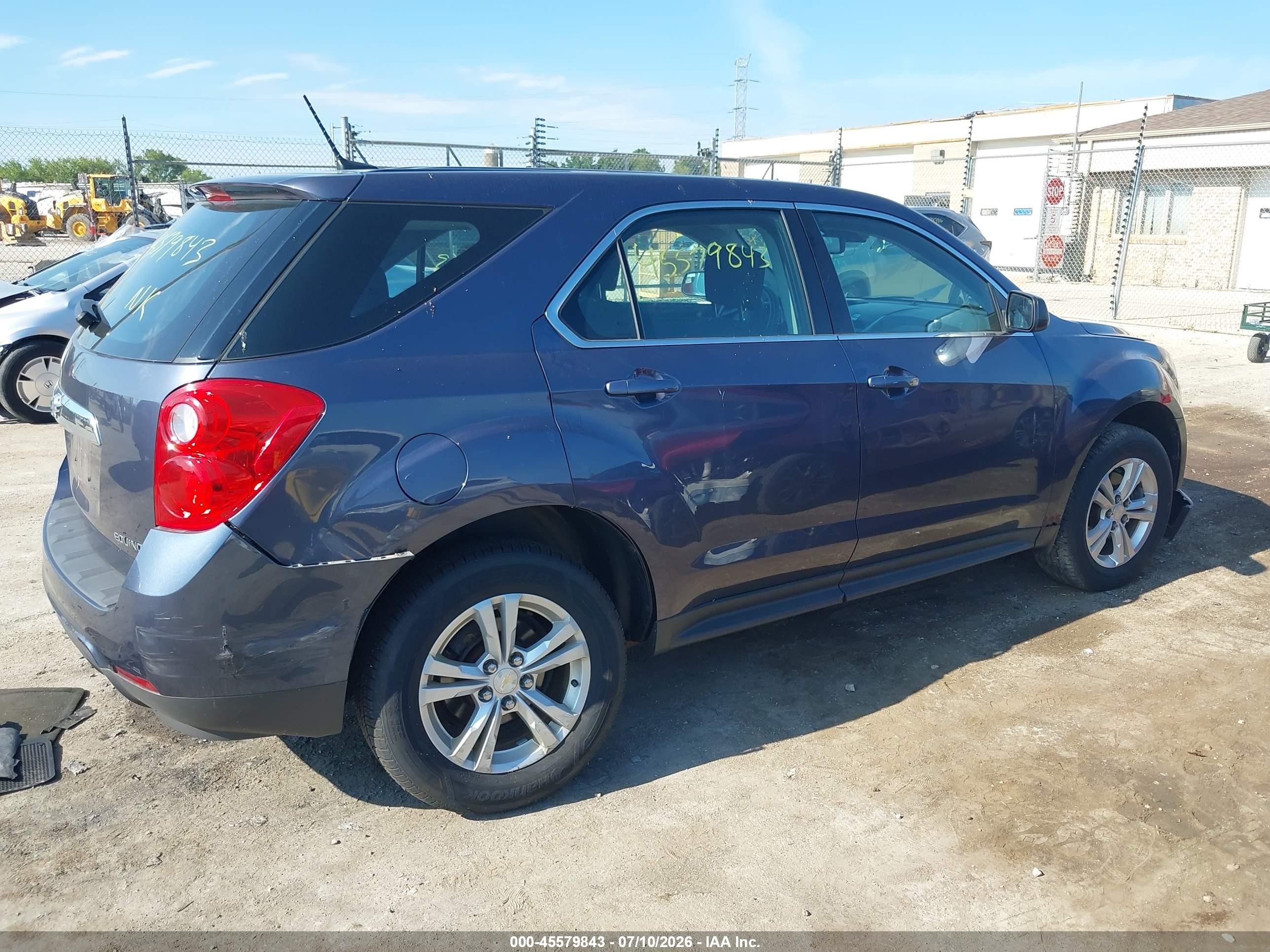 2014 Chevrolet Equinox Ls Blue vin: 2GNALAEK6E6320652