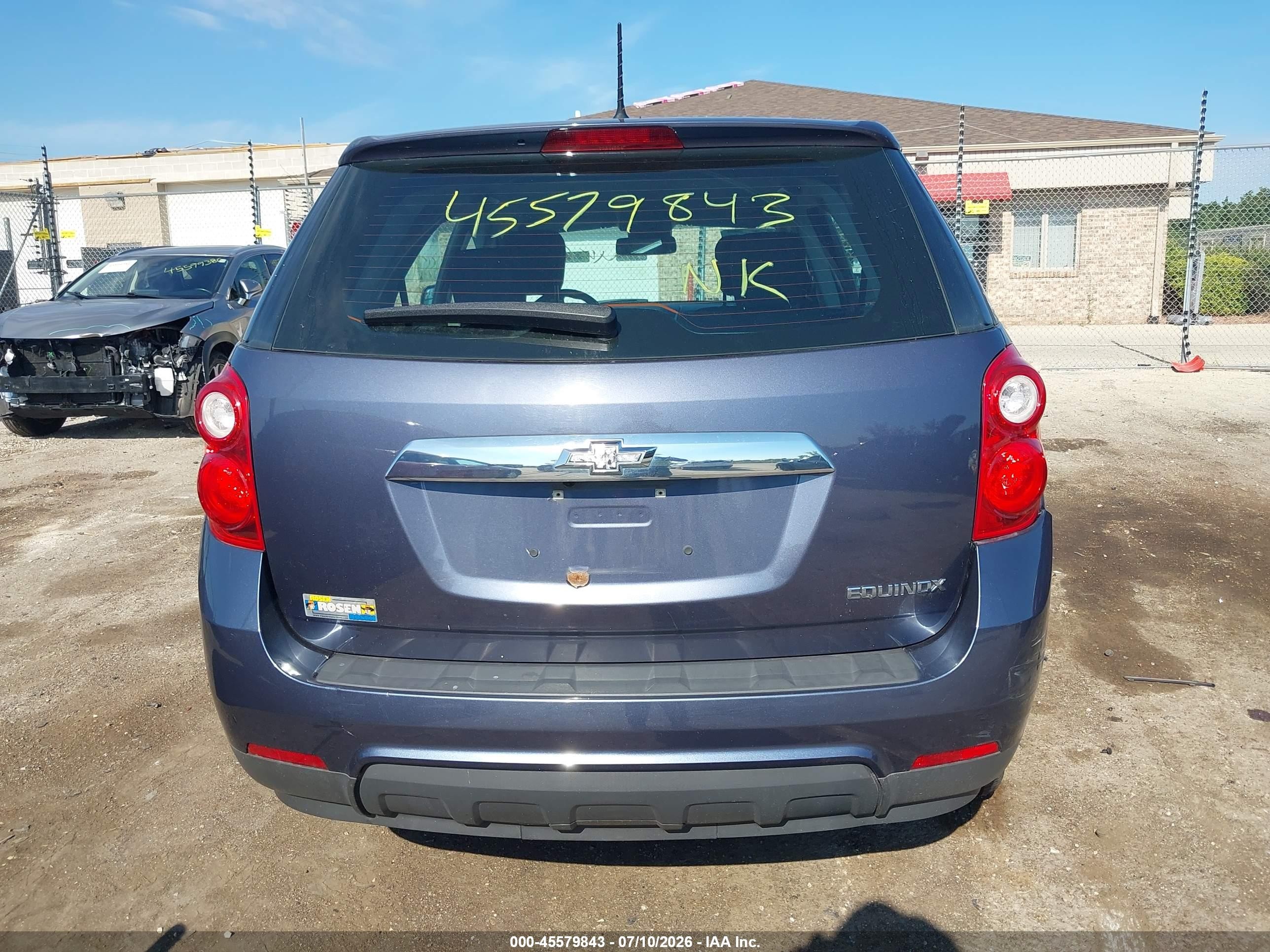 2014 Chevrolet Equinox Ls Blue vin: 2GNALAEK6E6320652