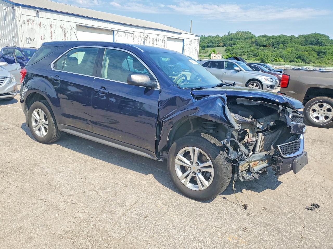 2015 Chevrolet Equinox Ls Blue vin: 2GNALAEK6F6400440