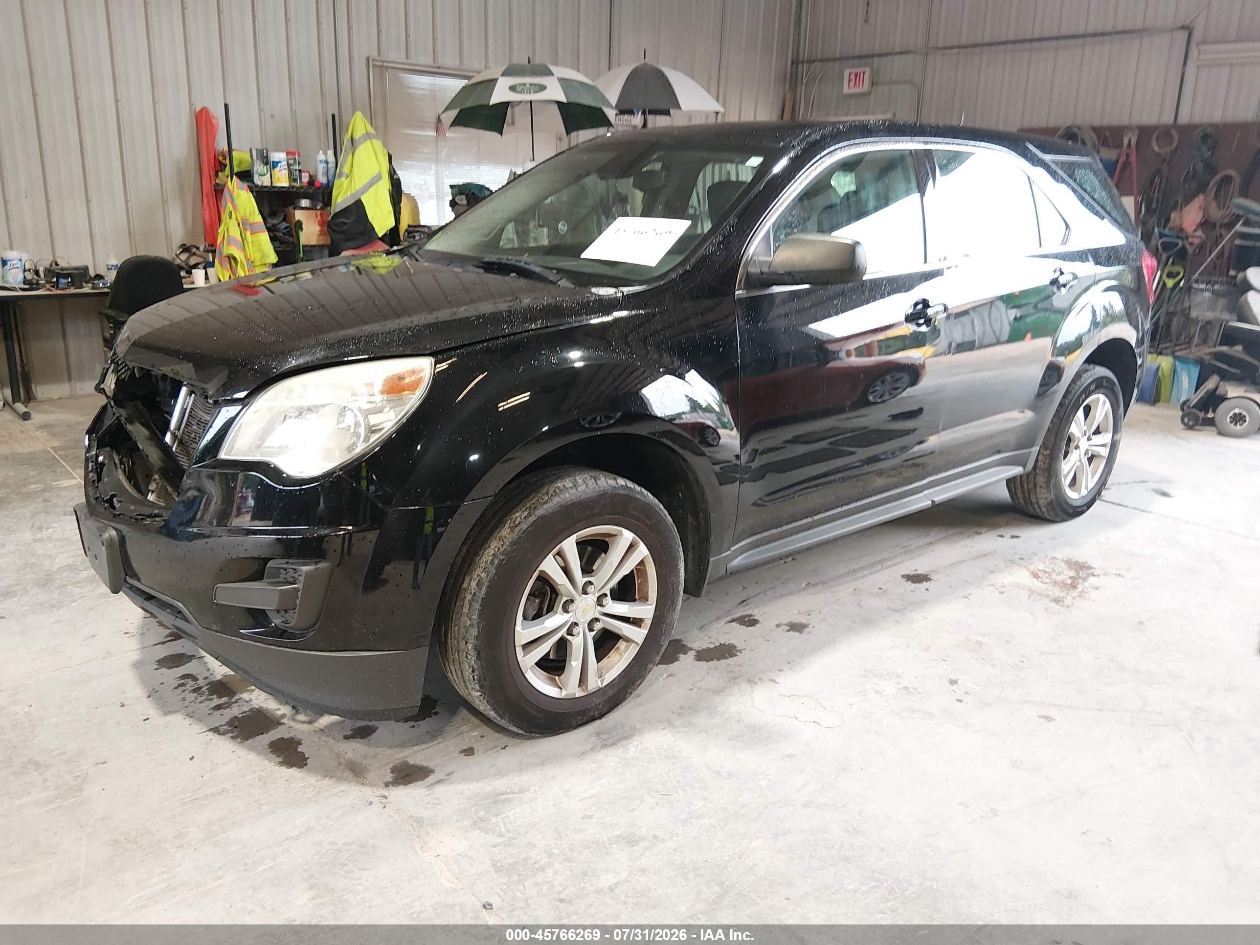 2014 Chevrolet Equinox Ls Black vin: 2GNALAEK7E1111675