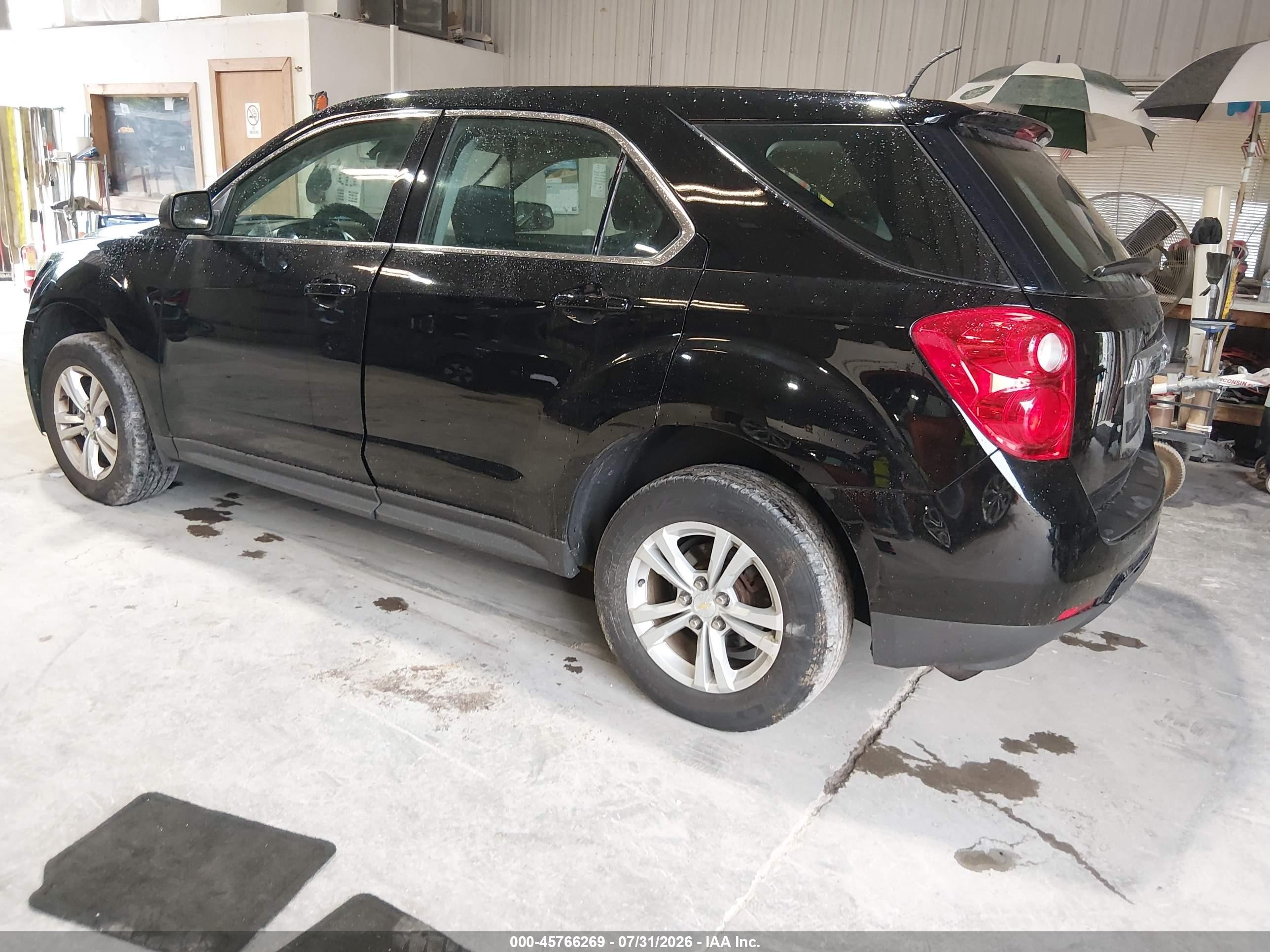 2014 Chevrolet Equinox Ls Black vin: 2GNALAEK7E1111675