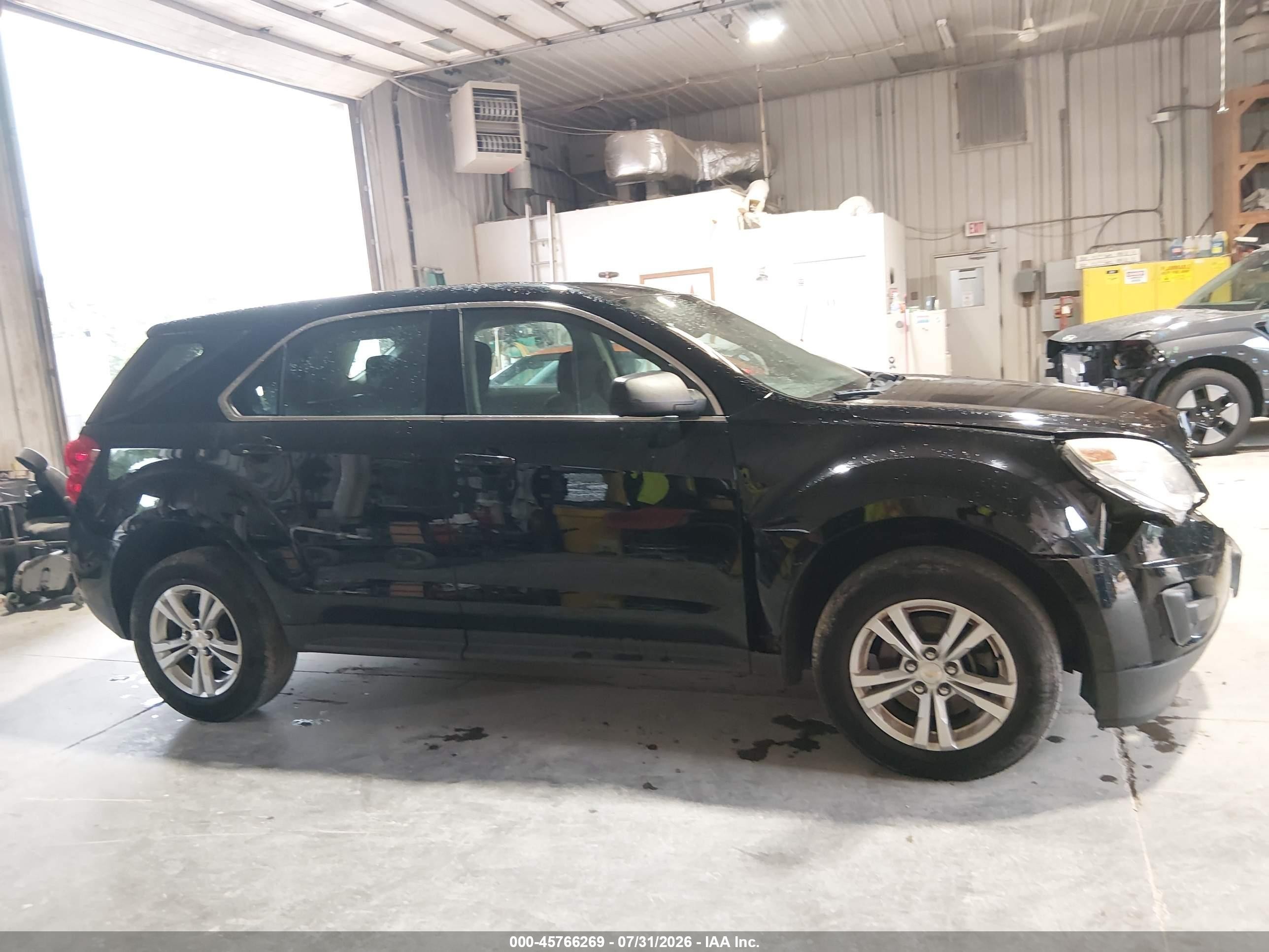 2014 Chevrolet Equinox Ls Black vin: 2GNALAEK7E1111675