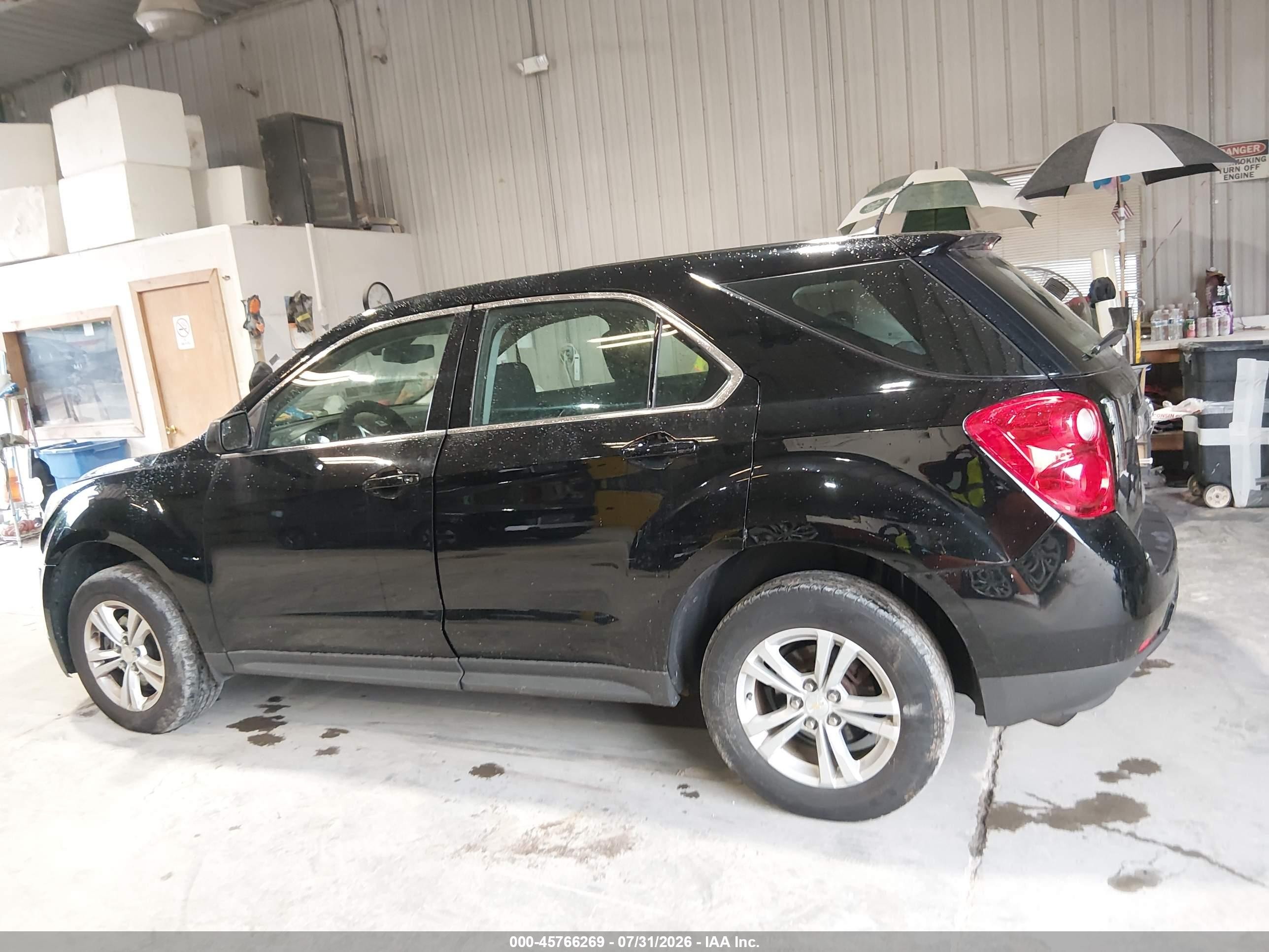 2014 Chevrolet Equinox Ls Black vin: 2GNALAEK7E1111675