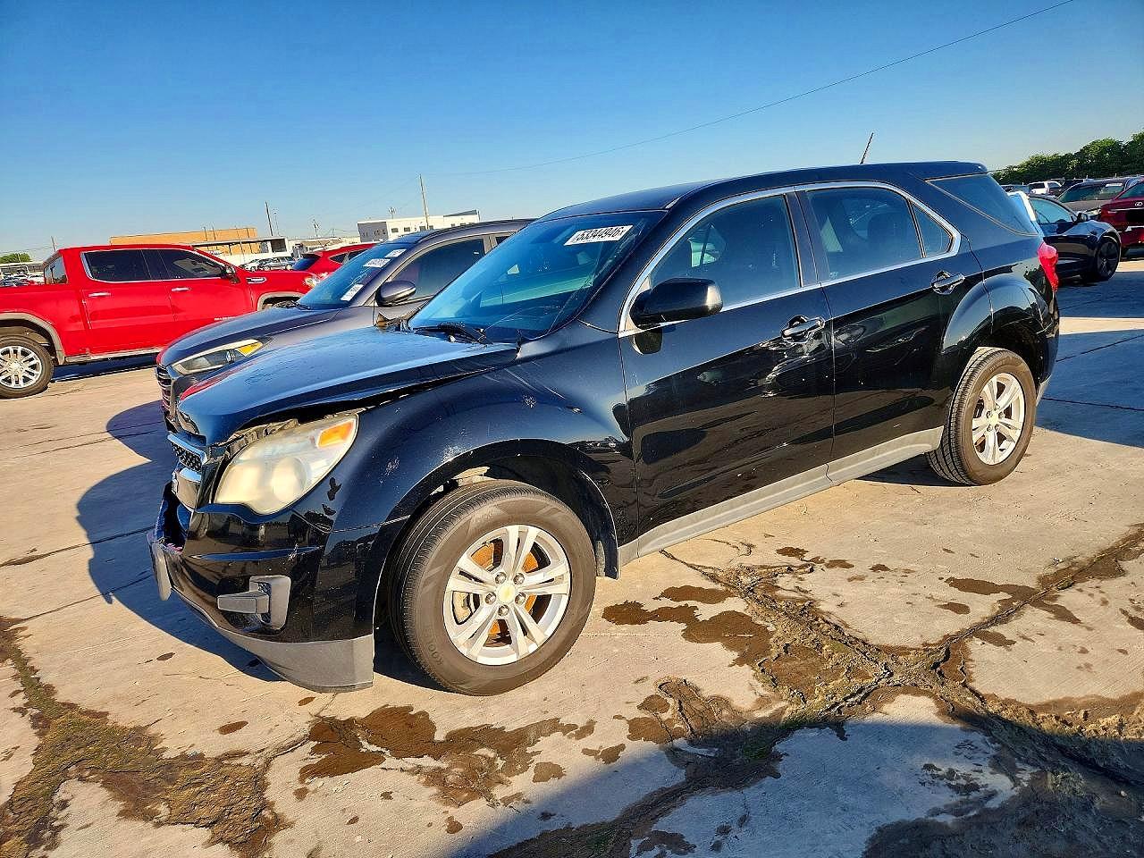2014 Chevrolet Equinox Ls Black vin: 2GNALAEK7E1137287