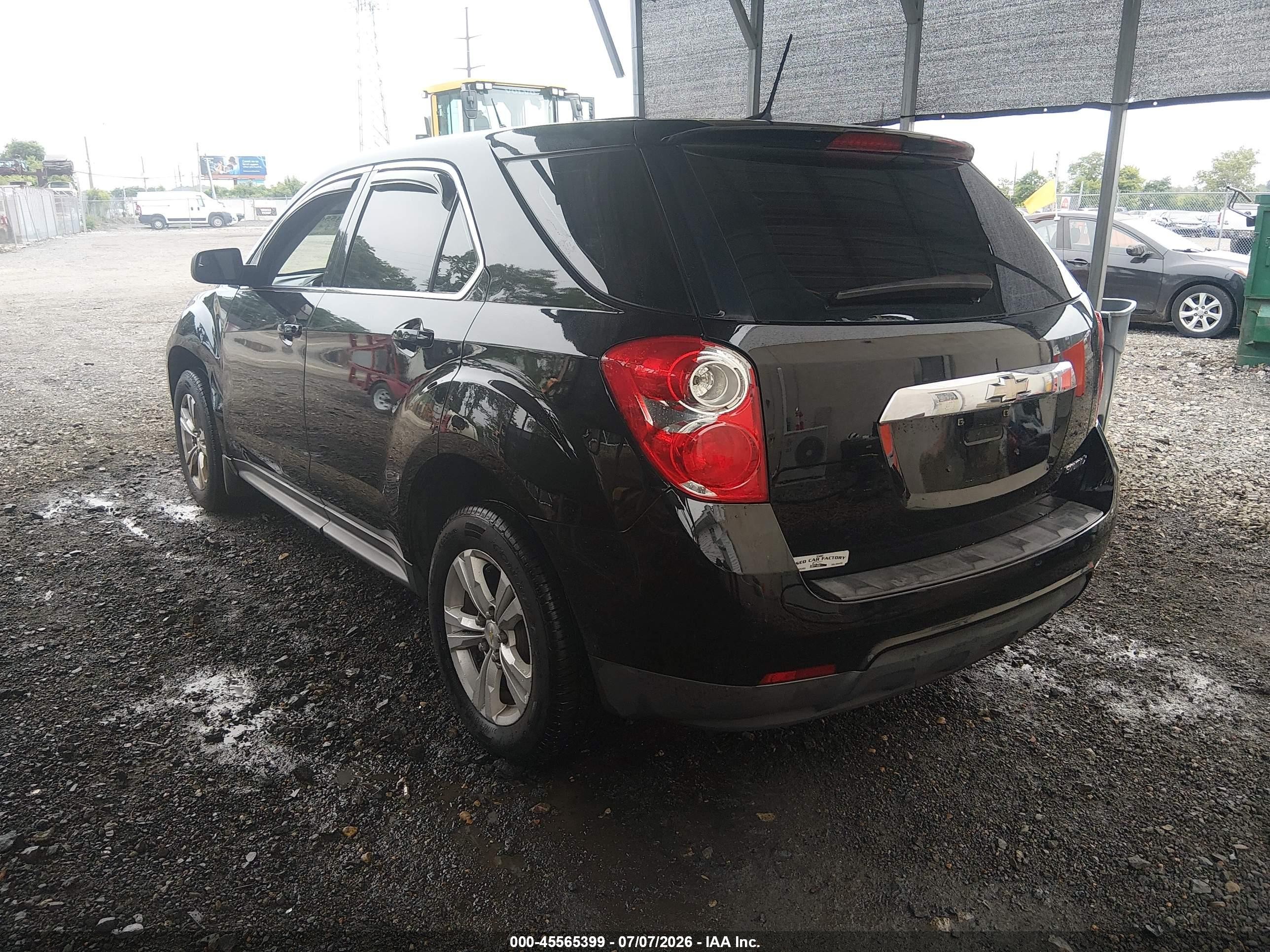2014 Chevrolet Equinox Ls Black vin: 2GNALAEK7E1162111