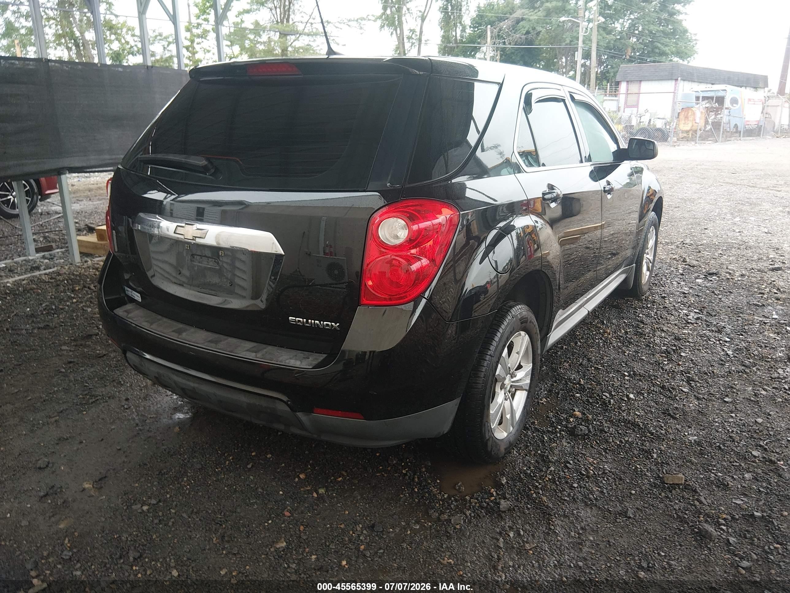 2014 Chevrolet Equinox Ls Black vin: 2GNALAEK7E1162111