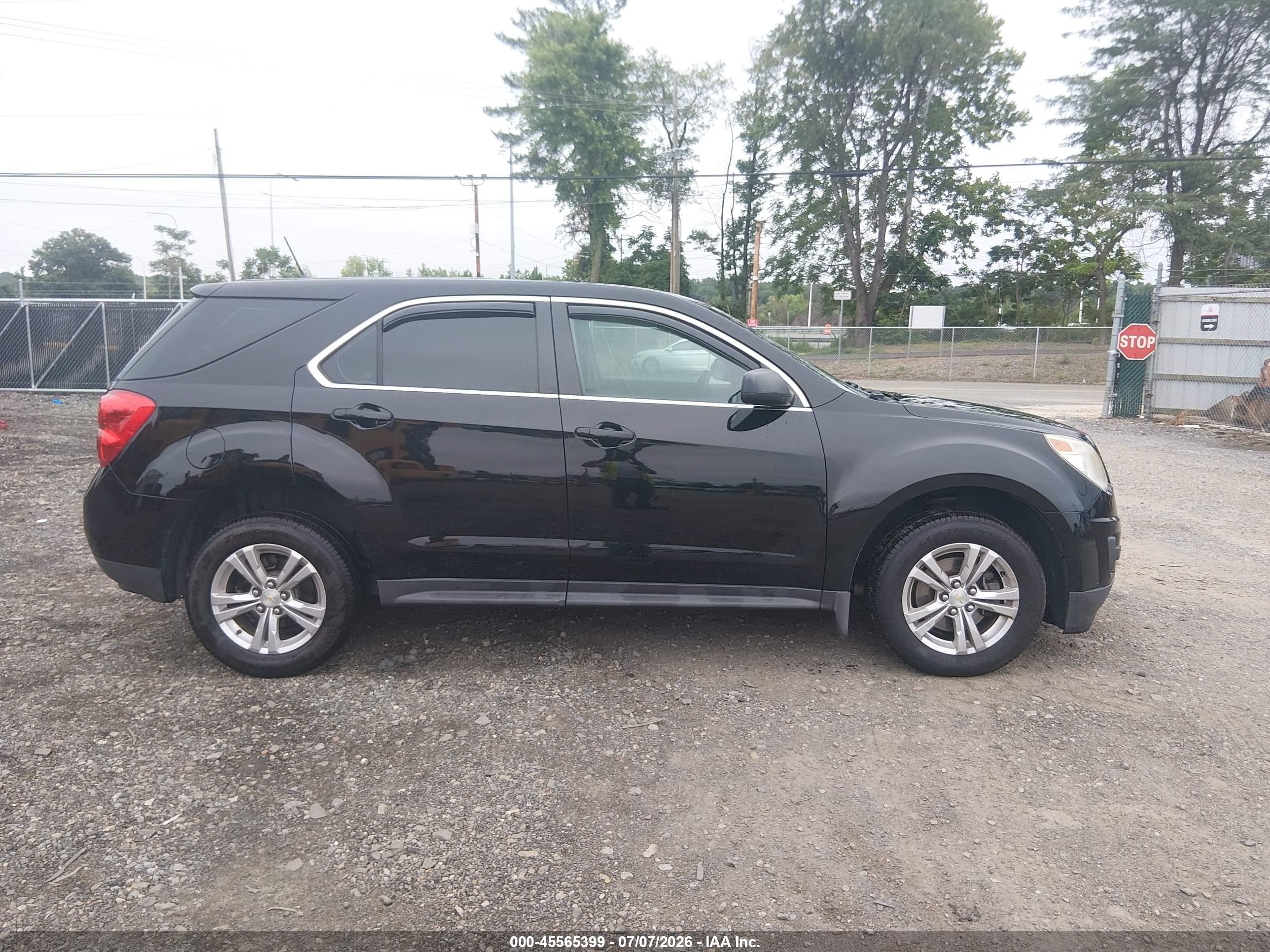 2014 Chevrolet Equinox Ls Black vin: 2GNALAEK7E1162111