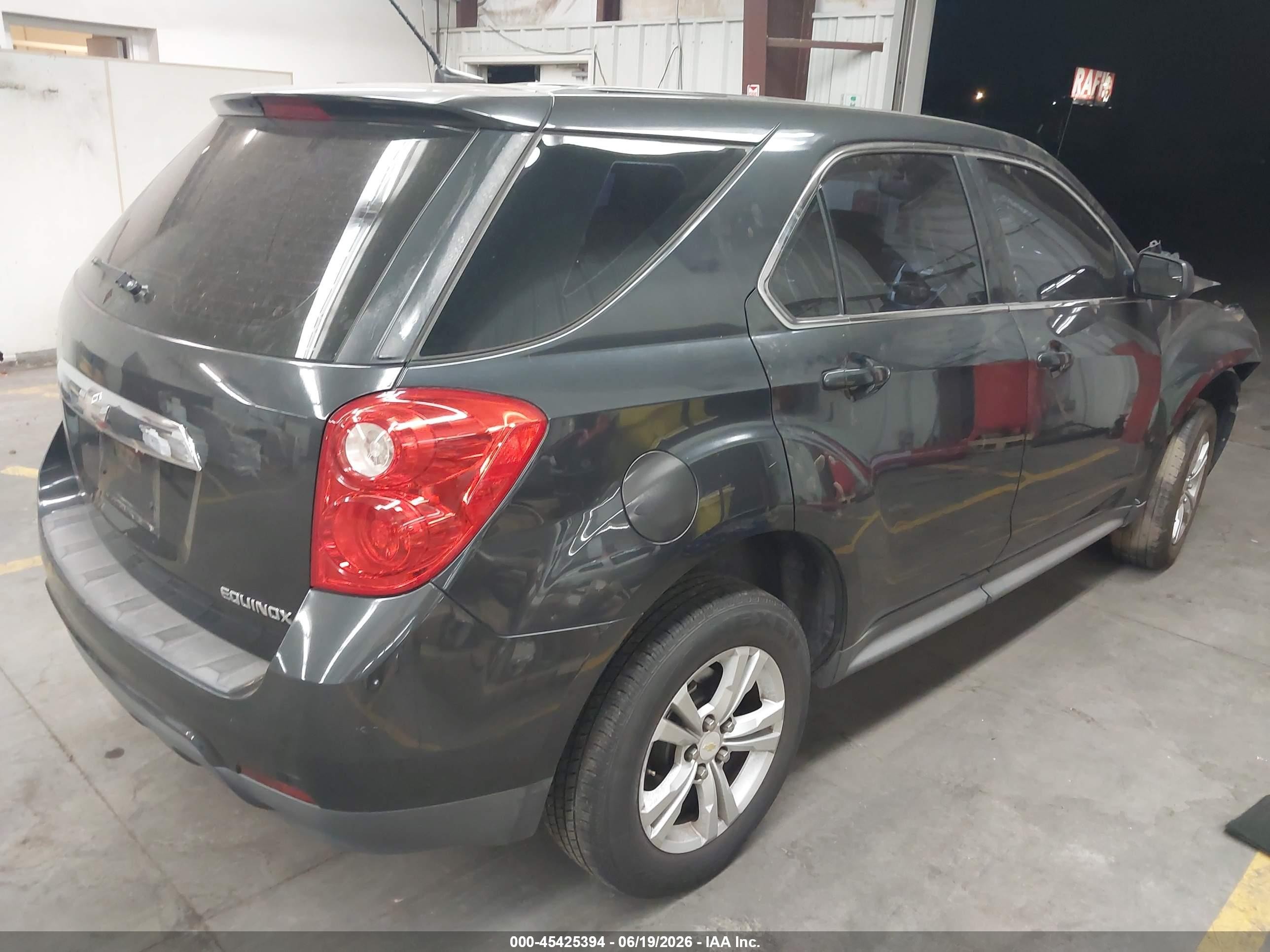2014 Chevrolet Equinox Ls Black vin: 2GNALAEK7E6122713