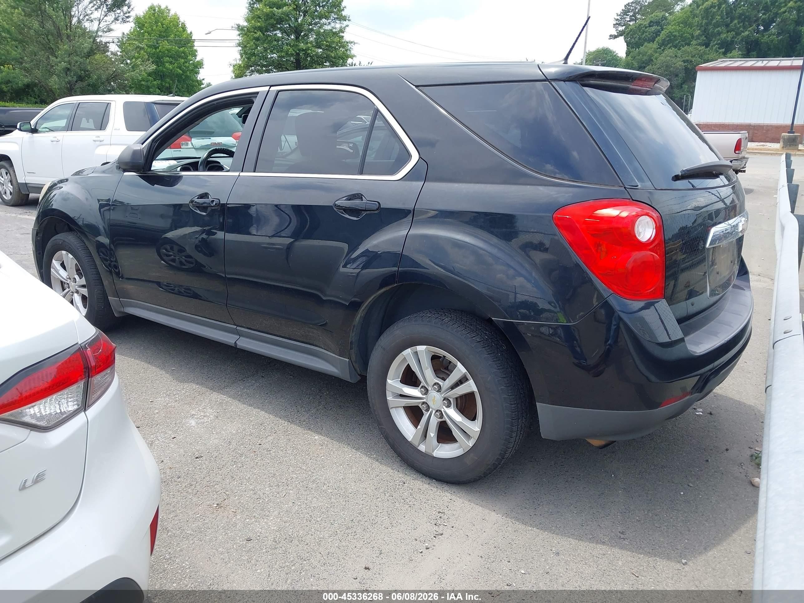 2014 Chevrolet Equinox Ls Black vin: 2GNALAEK7E6158384