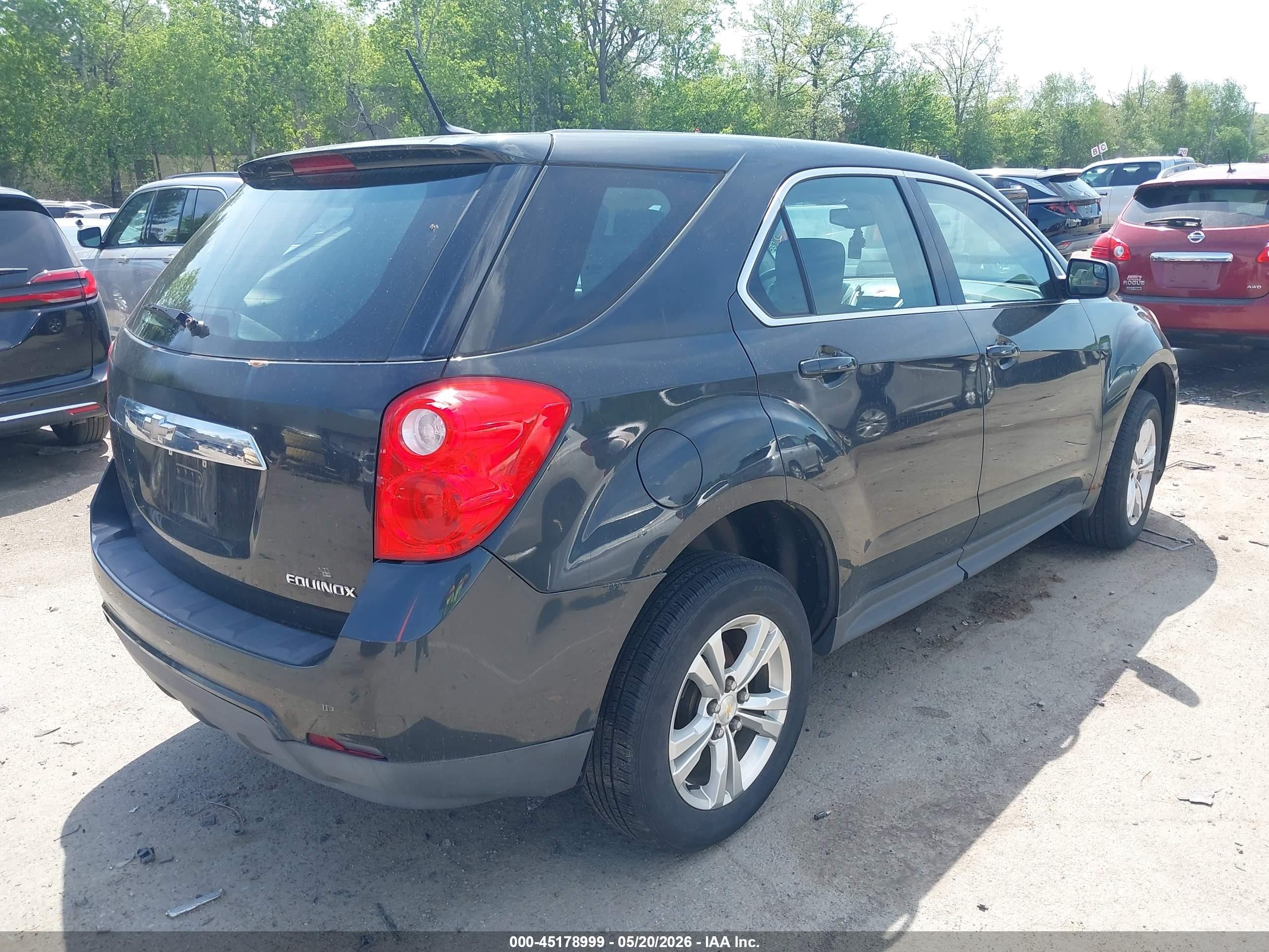 2014 Chevrolet Equinox Ls Gray vin: 2GNALAEK7E6178974