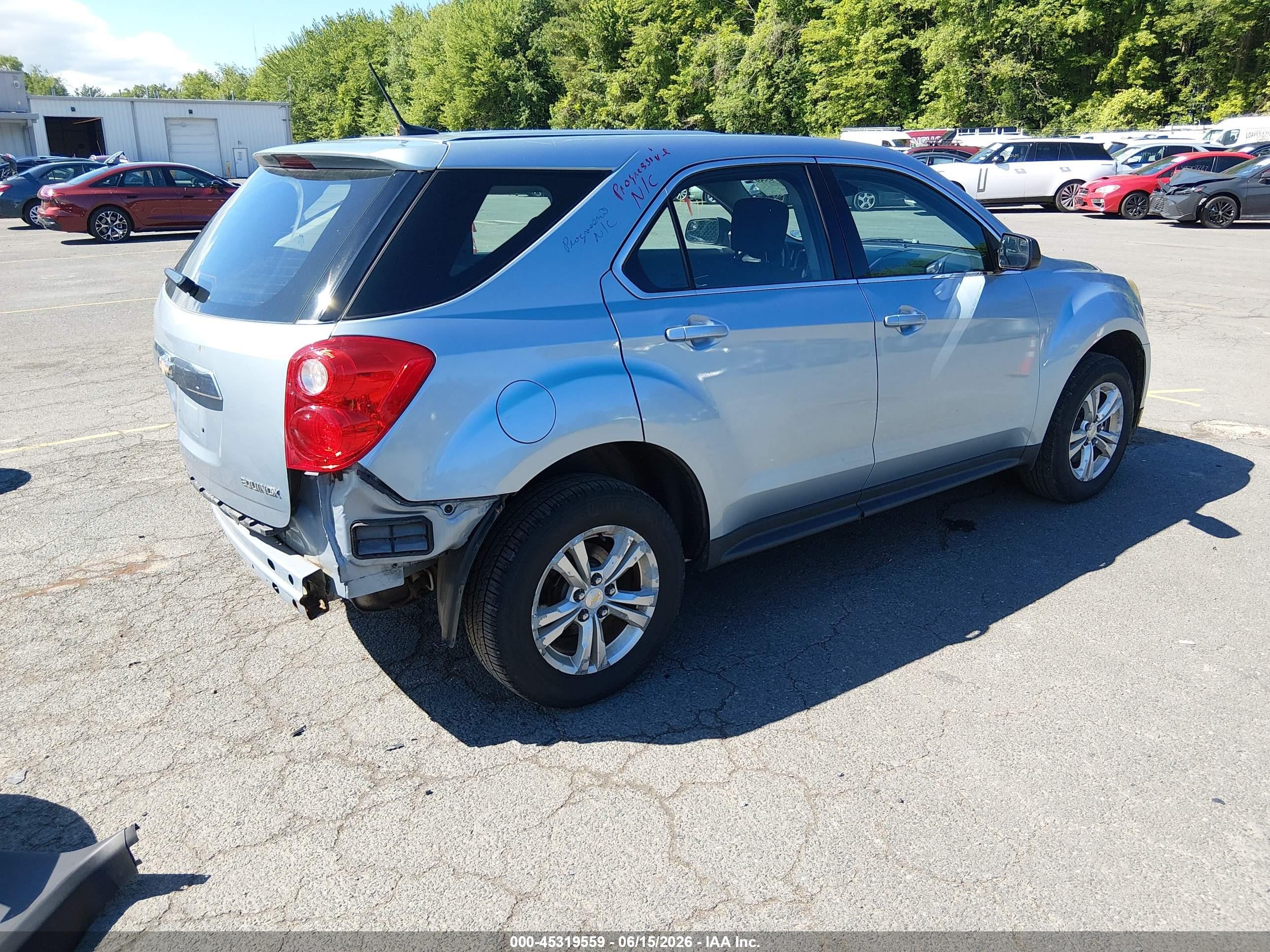 2014 Chevrolet Equinox Ls Light Blue vin: 2GNALAEK7E6358794