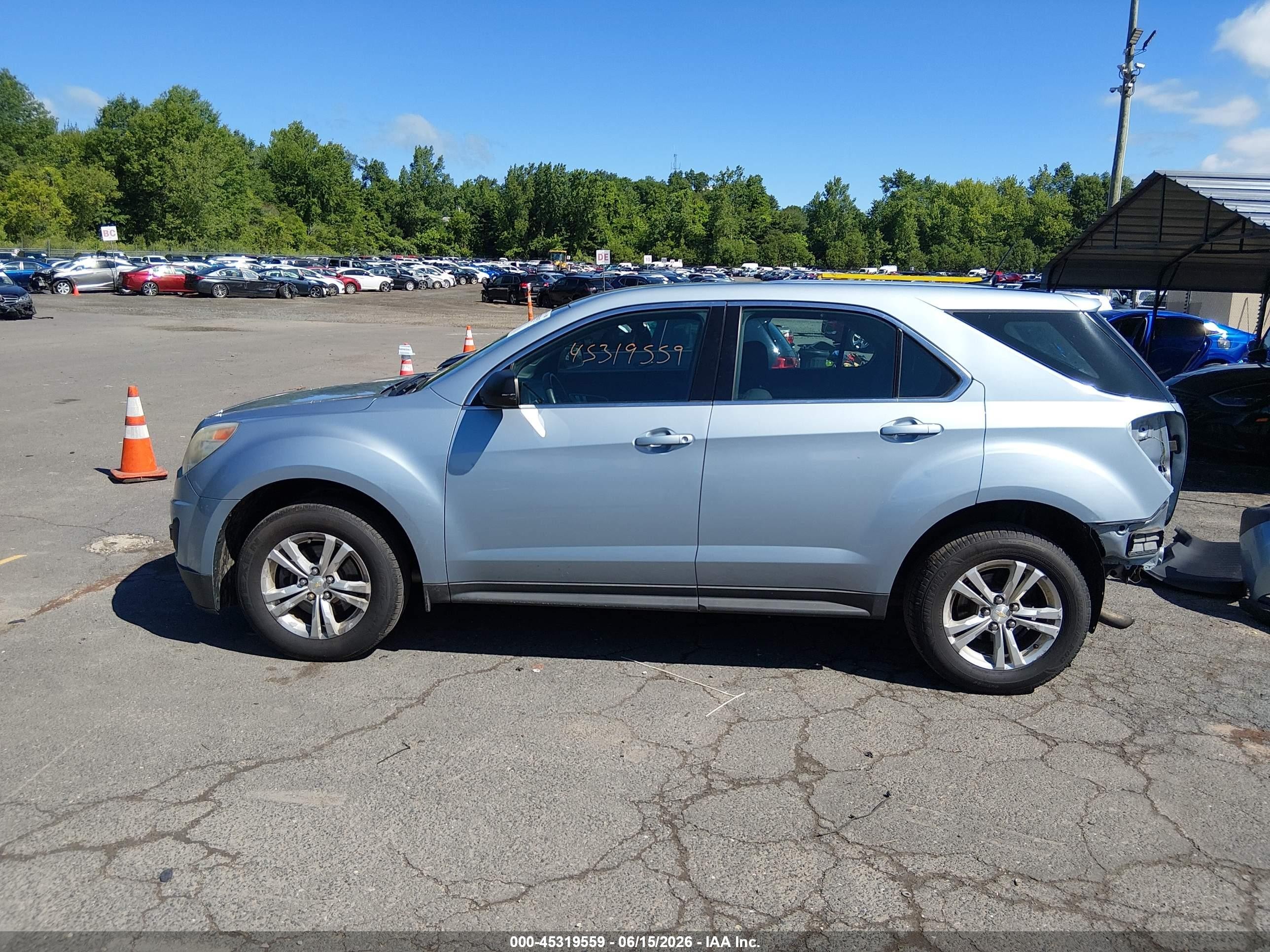 2014 Chevrolet Equinox Ls Light Blue vin: 2GNALAEK7E6358794