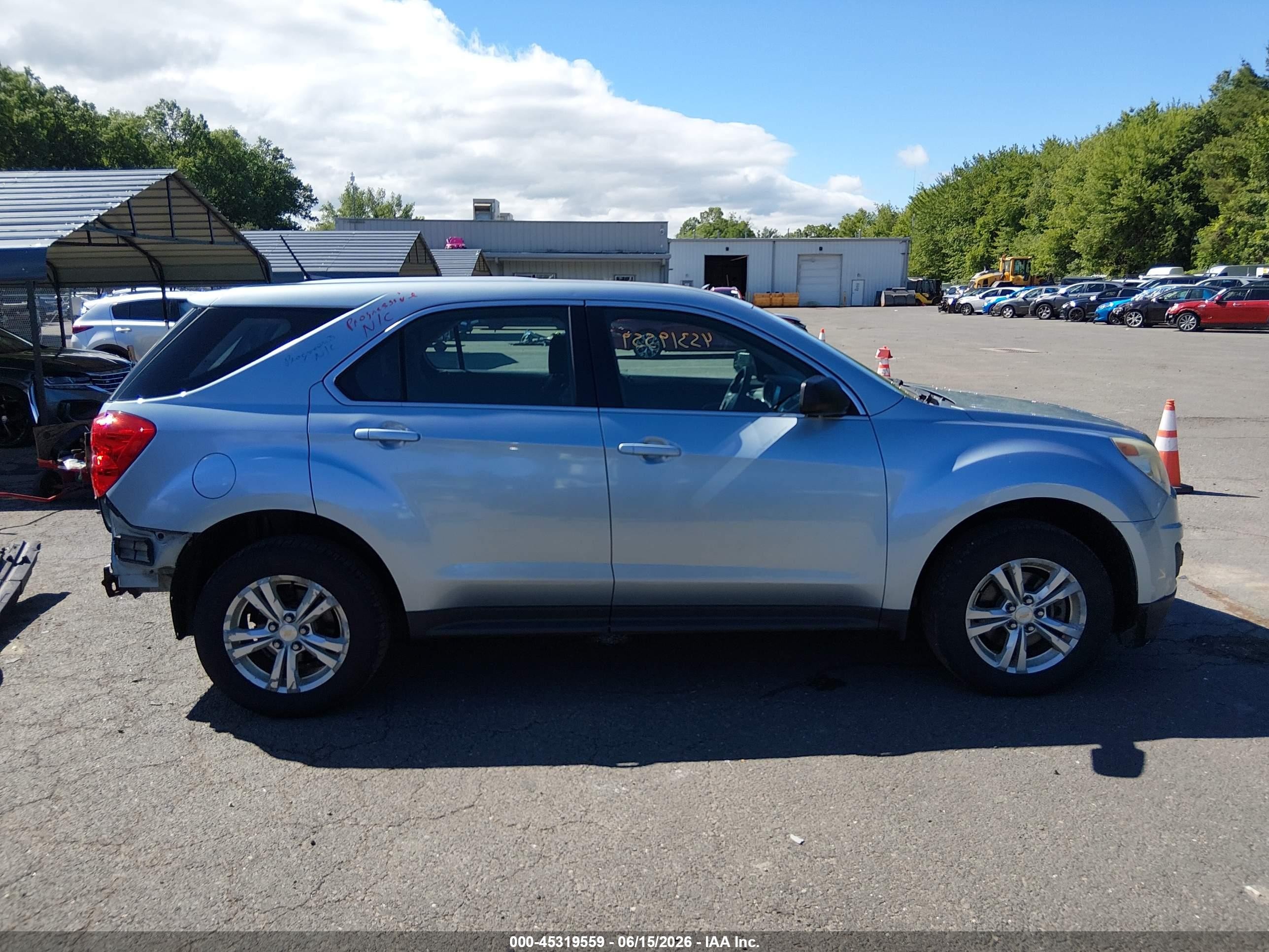 2014 Chevrolet Equinox Ls Light Blue vin: 2GNALAEK7E6358794