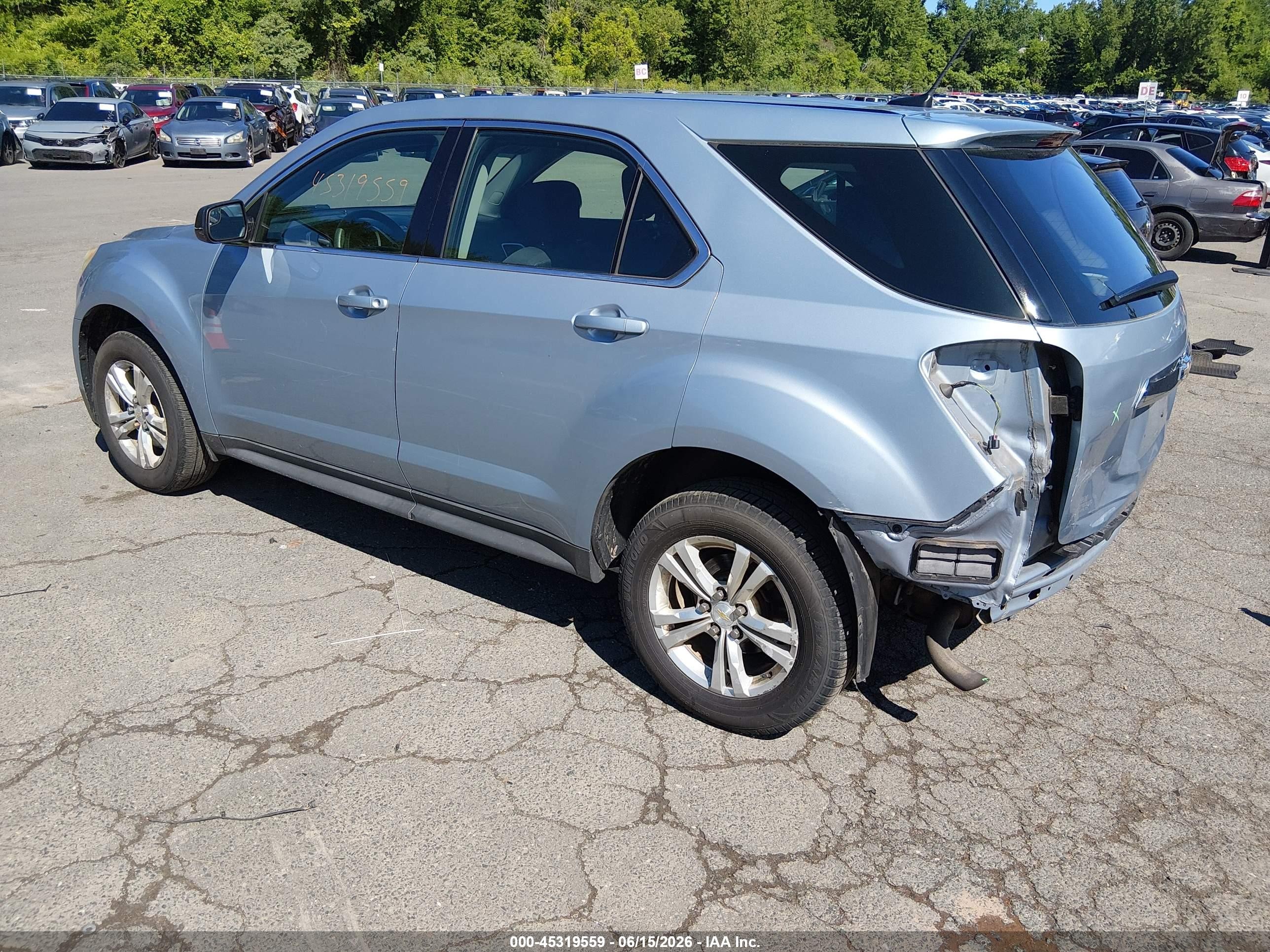 2014 Chevrolet Equinox Ls Light Blue vin: 2GNALAEK7E6358794