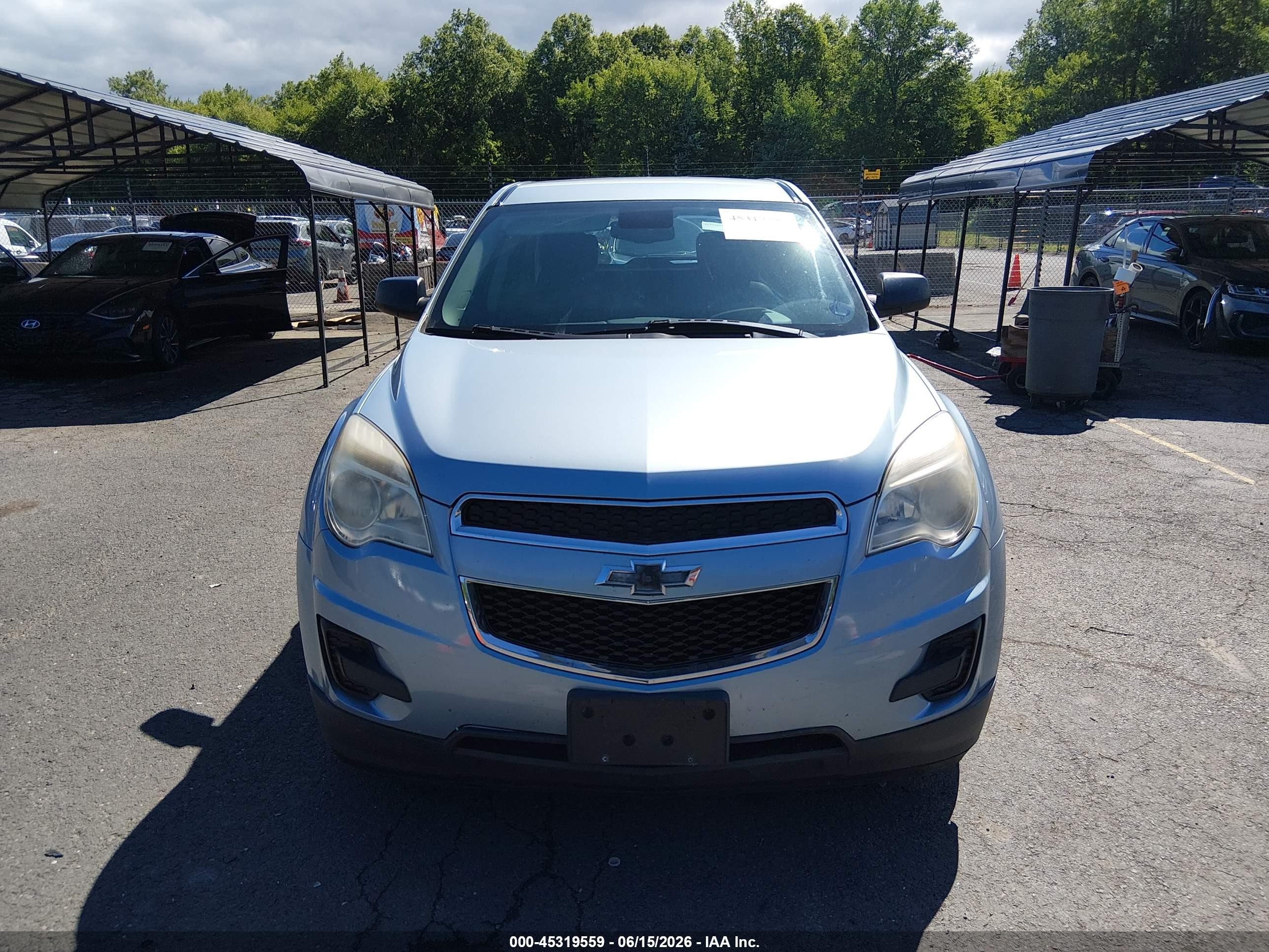2014 Chevrolet Equinox Ls Light Blue vin: 2GNALAEK7E6358794