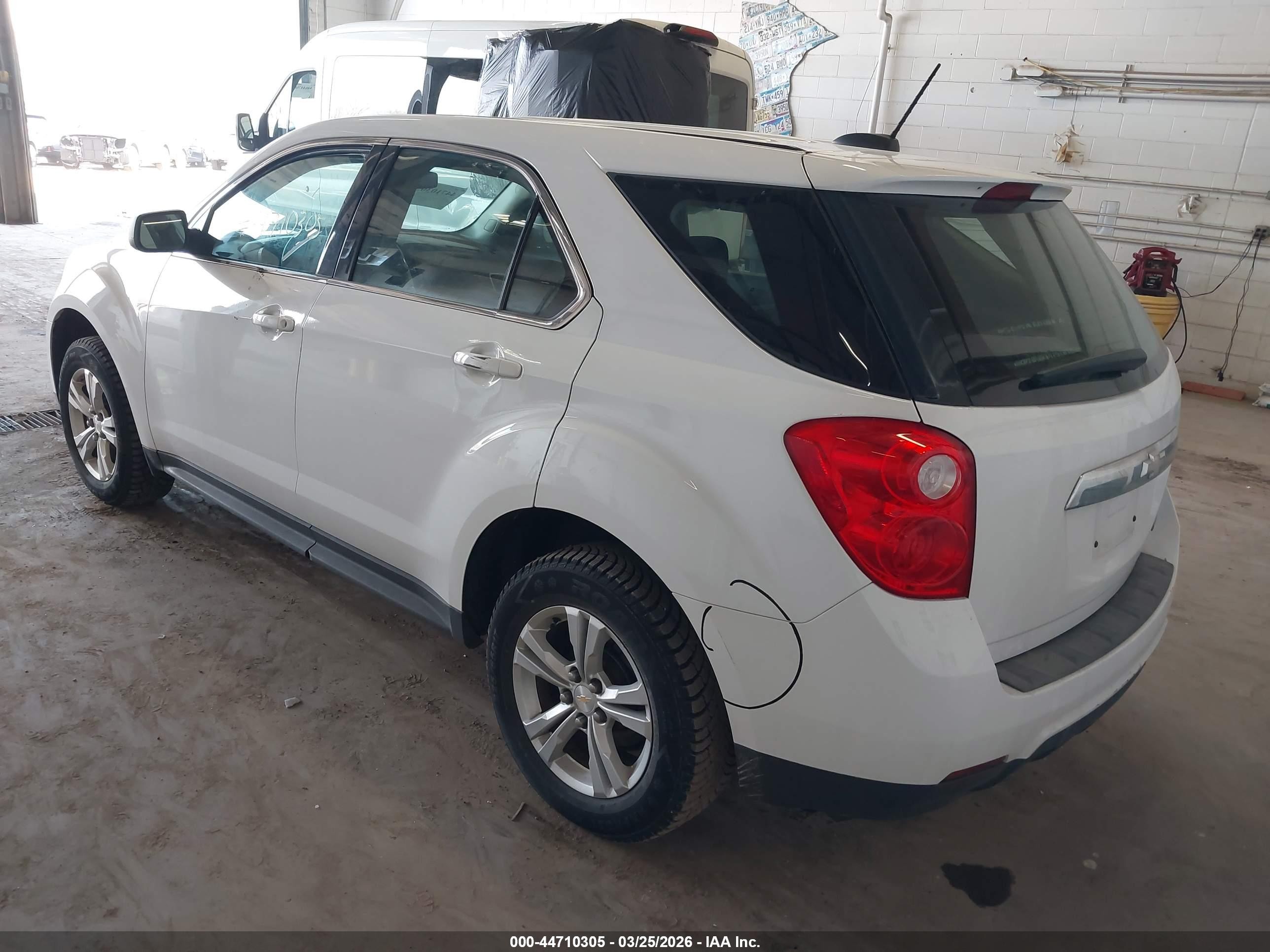 2015 Chevrolet Equinox Ls White vin: 2GNALAEK7F1101262