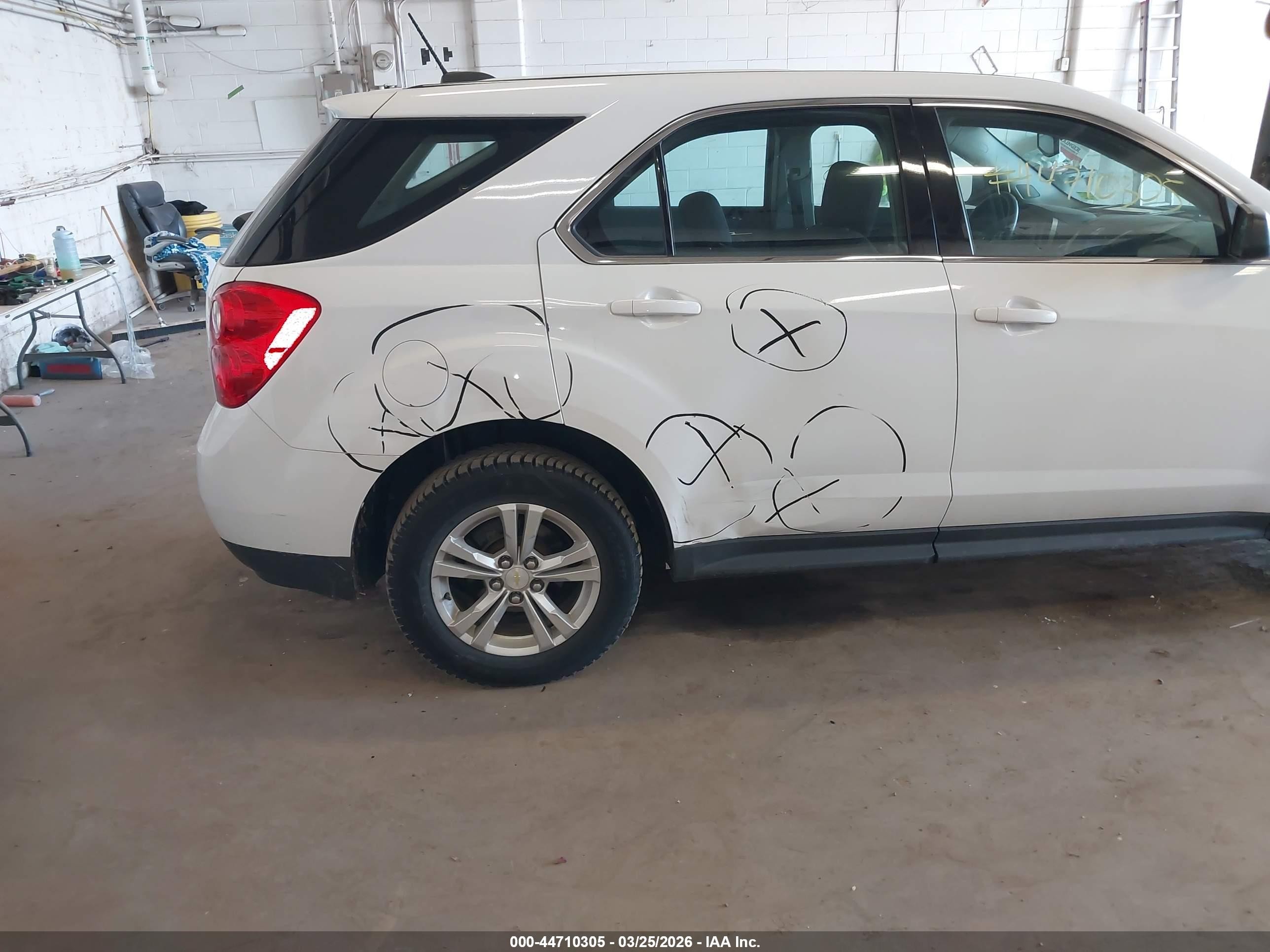 2015 Chevrolet Equinox Ls White vin: 2GNALAEK7F1101262