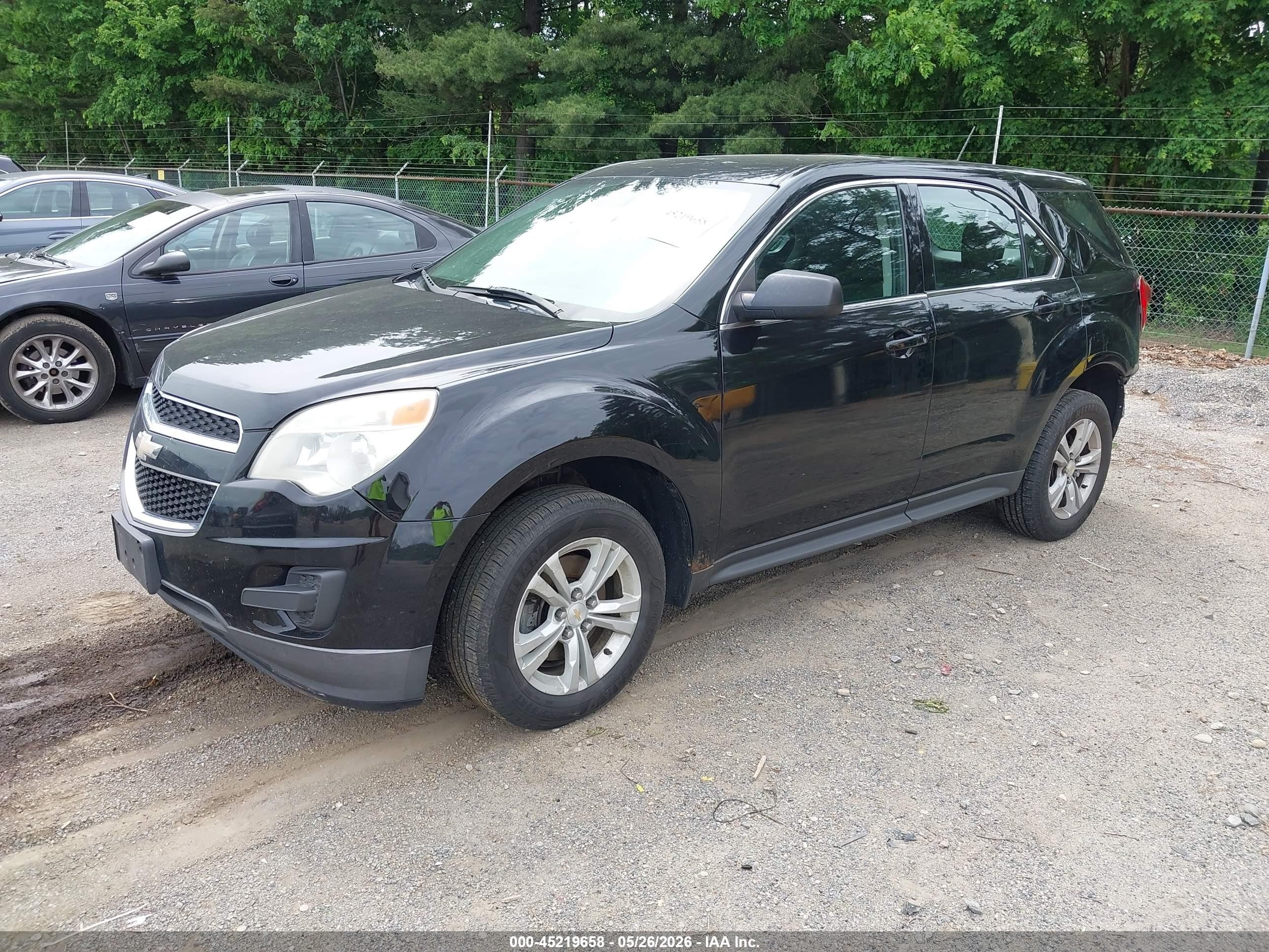 2015 Chevrolet Equinox Ls Black vin: 2GNALAEK7F1115274