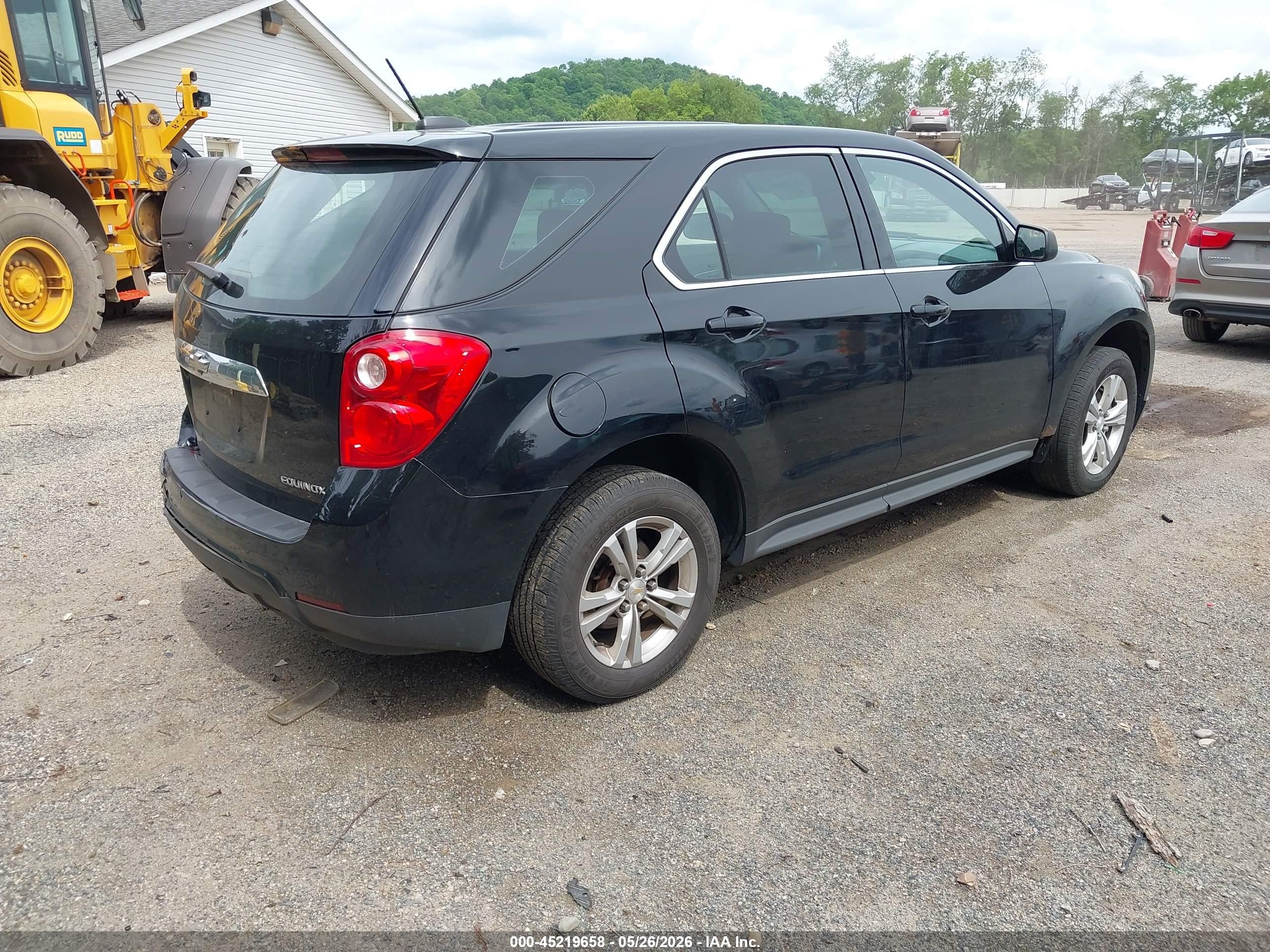 2015 Chevrolet Equinox Ls Black vin: 2GNALAEK7F1115274