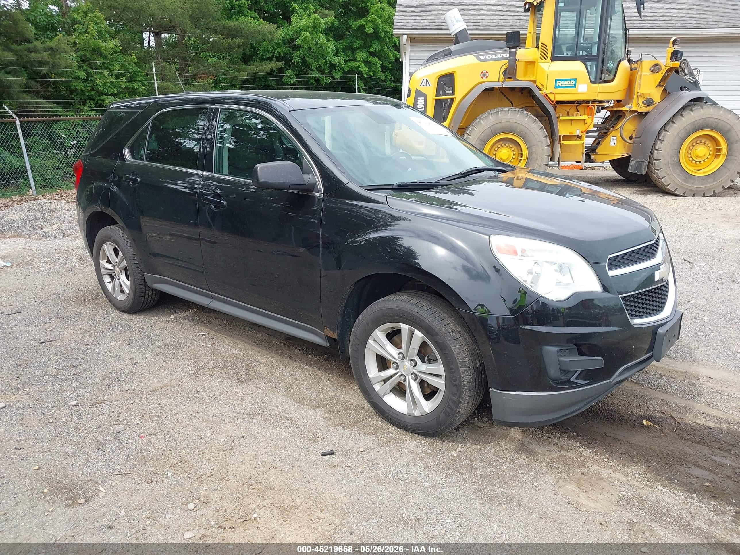2015 Chevrolet Equinox Ls Black vin: 2GNALAEK7F1115274