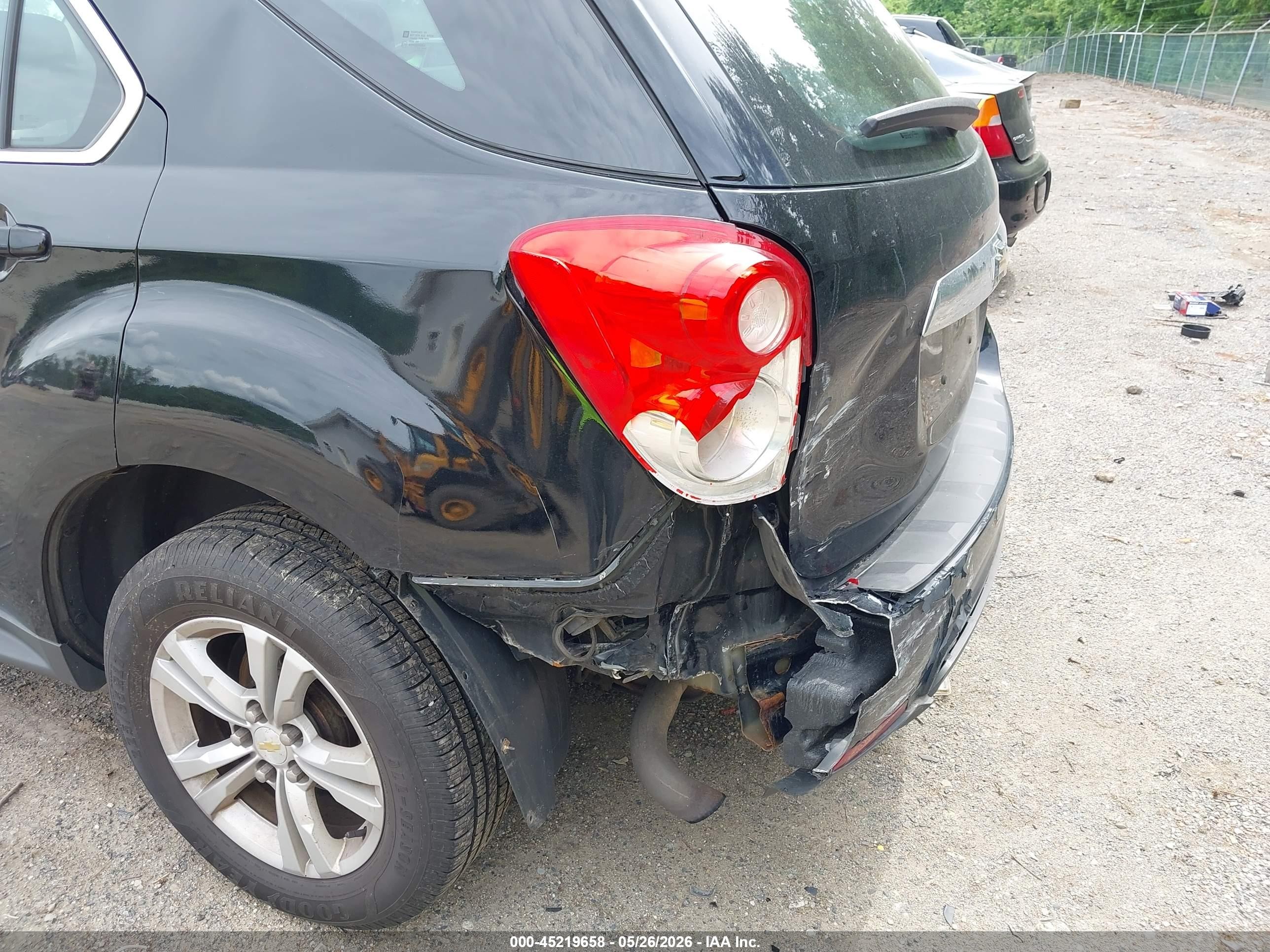 2015 Chevrolet Equinox Ls Black vin: 2GNALAEK7F1115274