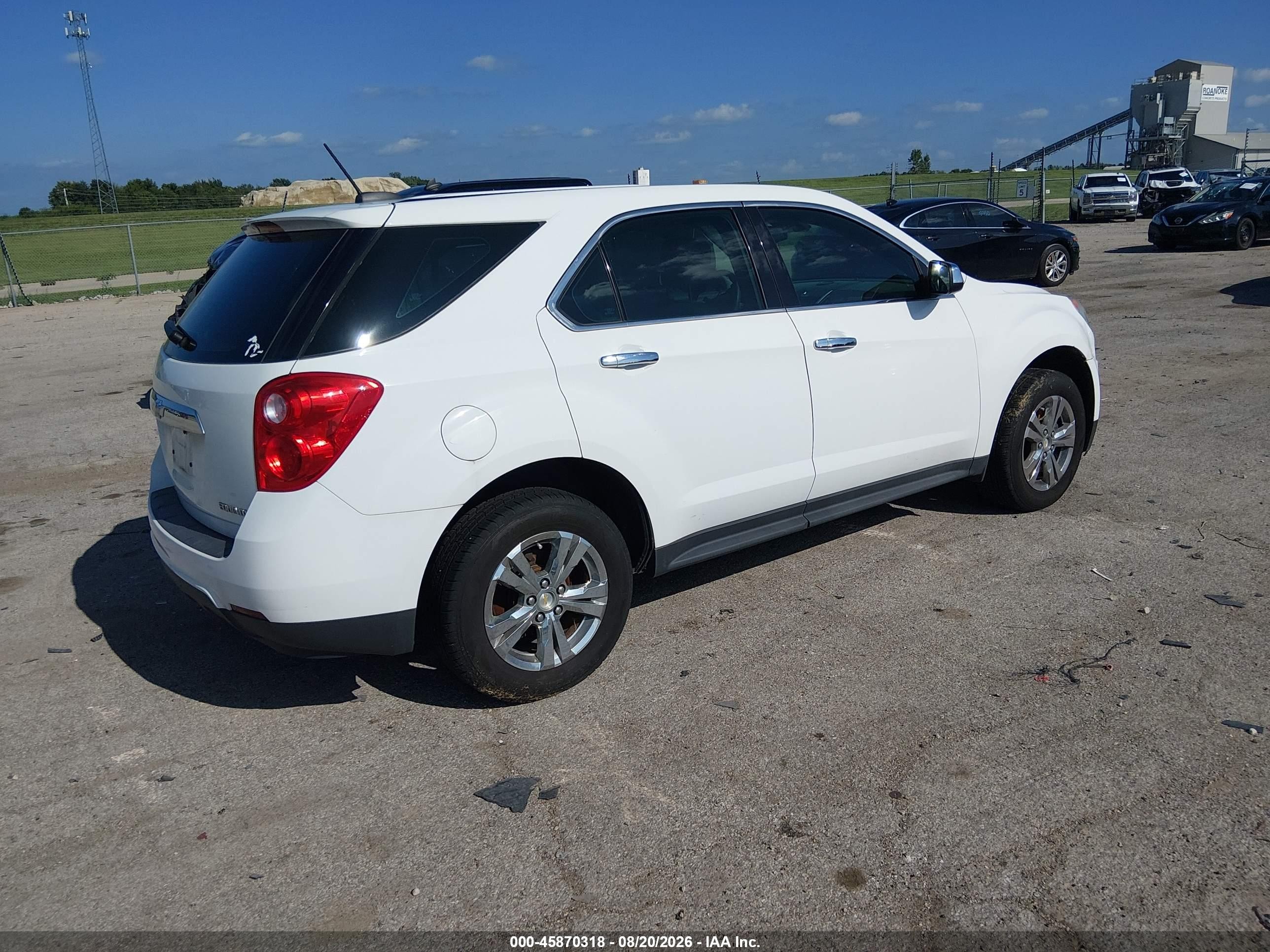 2015 Chevrolet Equinox Ls White vin: 2GNALAEK7F1137999