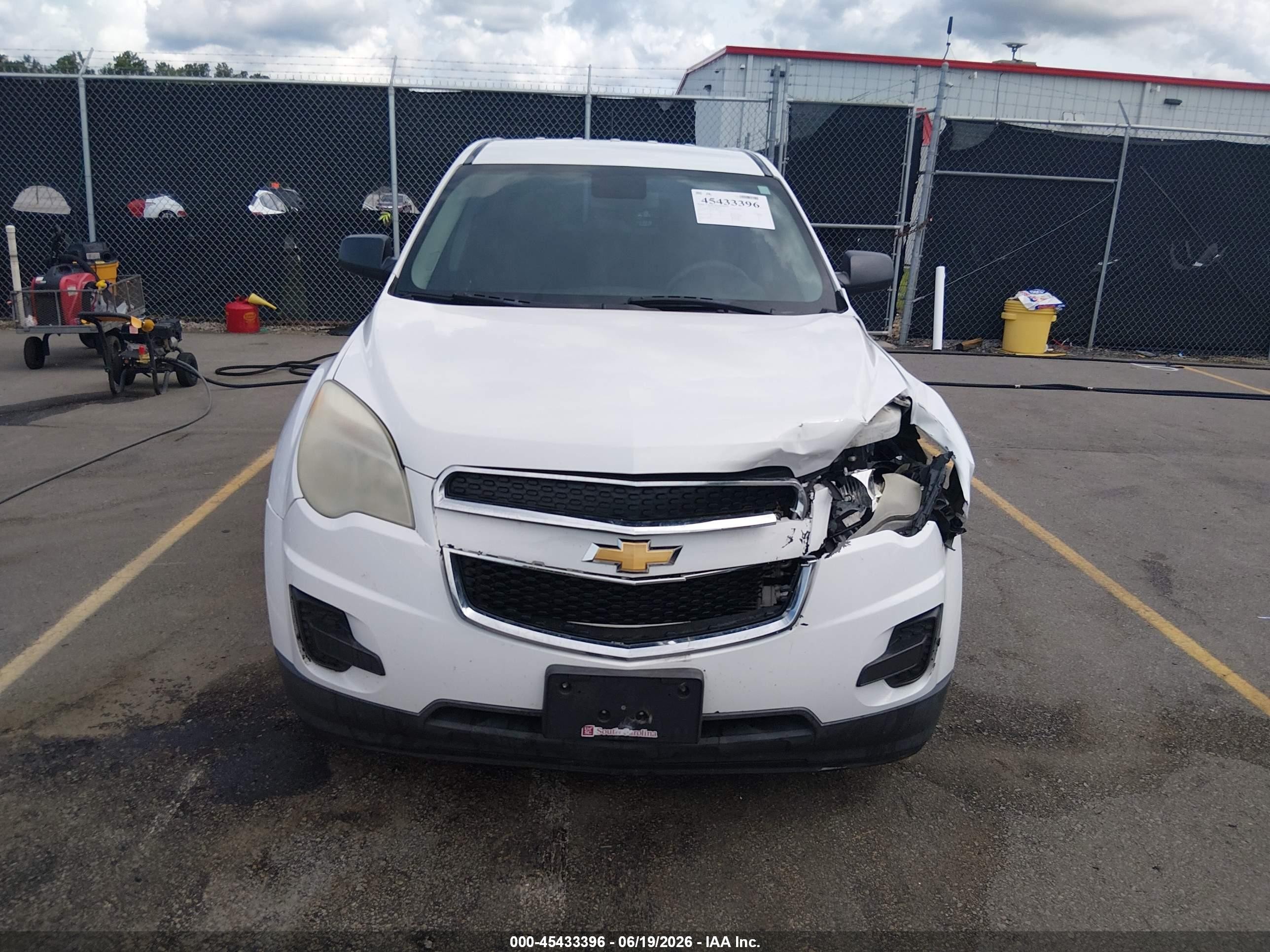 2015 Chevrolet Equinox Ls White vin: 2GNALAEK7F1166323