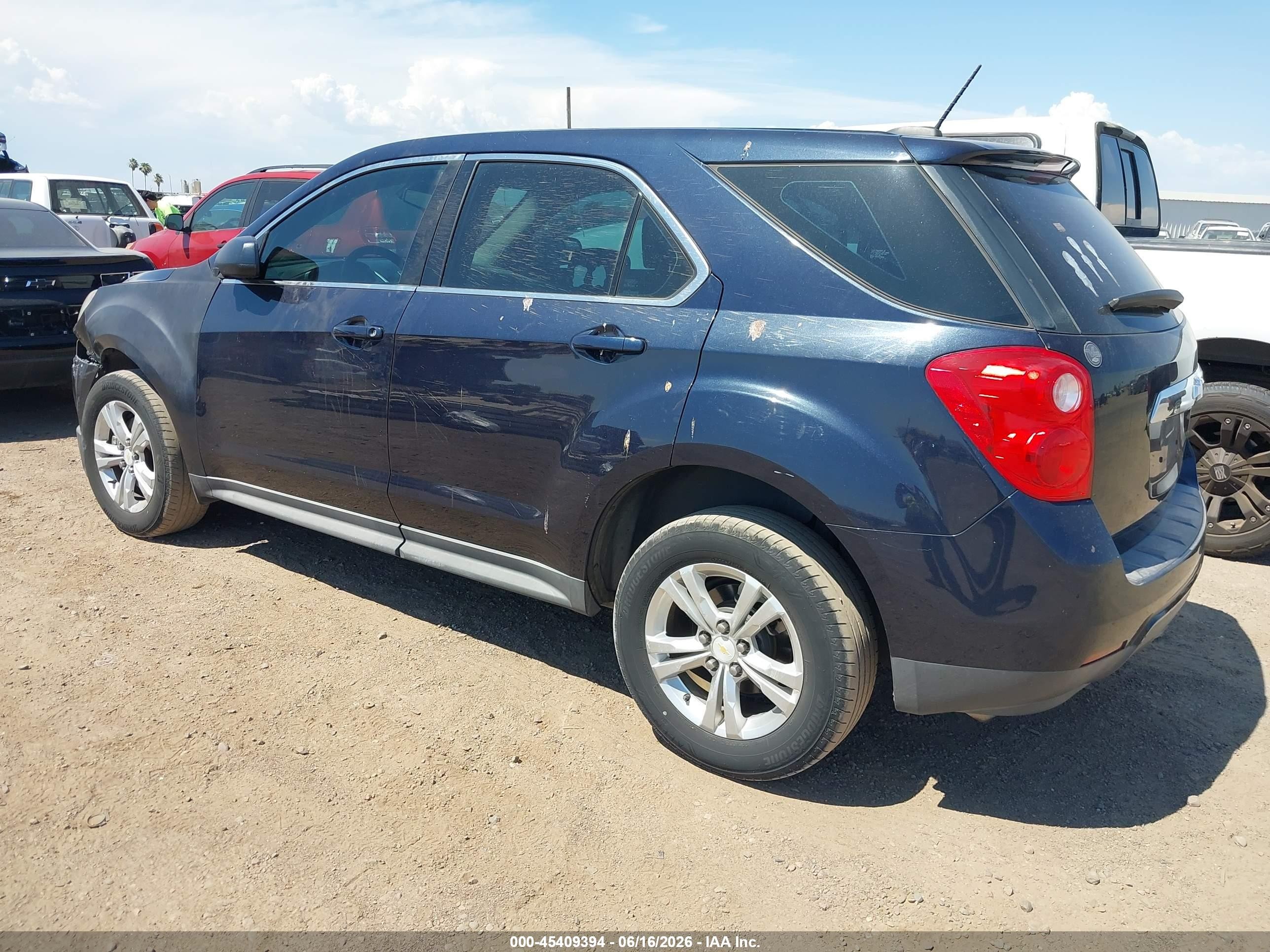 2015 Chevrolet Equinox Ls Blue vin: 2GNALAEK7F6132806