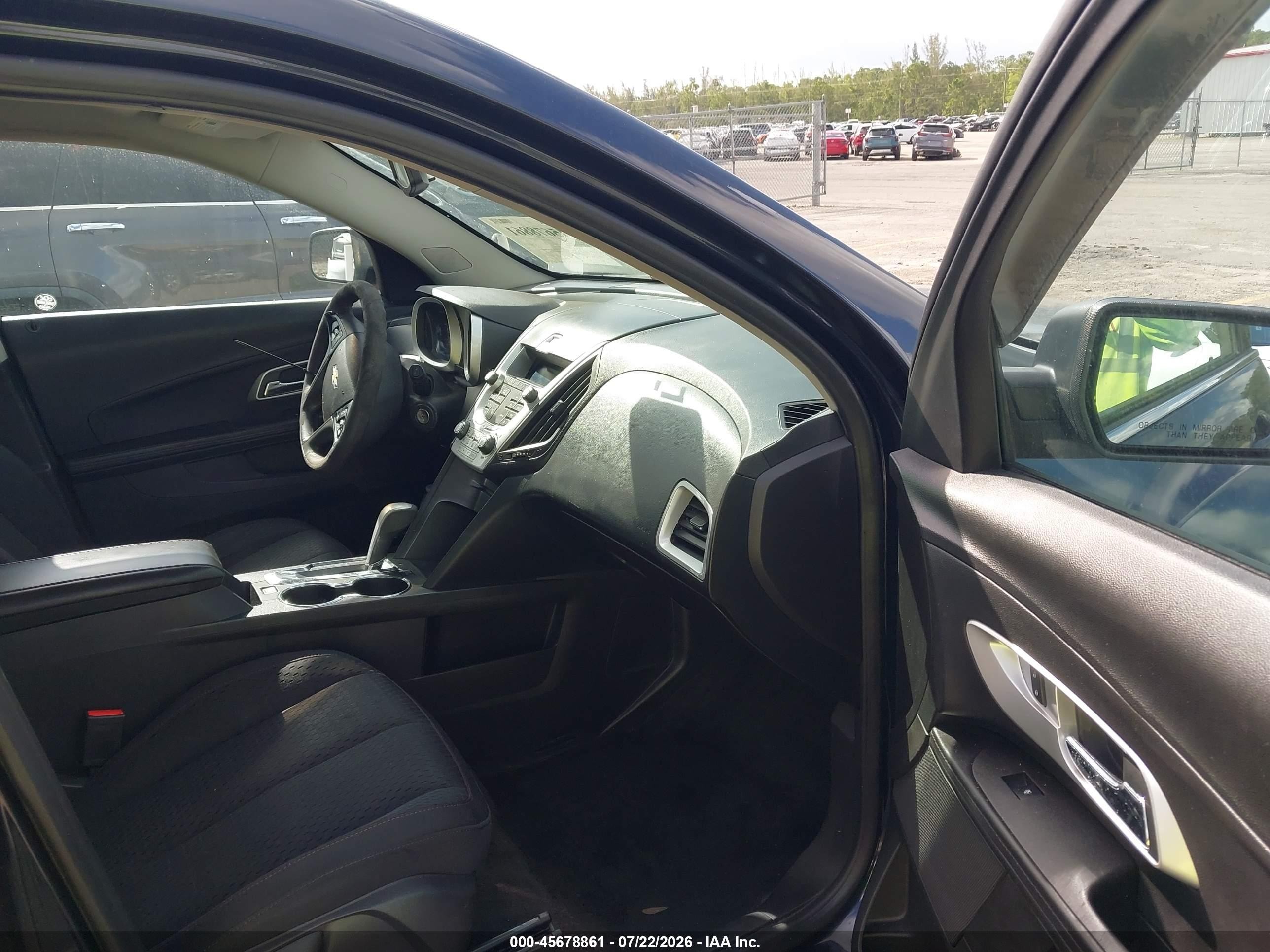 2015 Chevrolet Equinox Ls Black vin: 2GNALAEK7F6208217