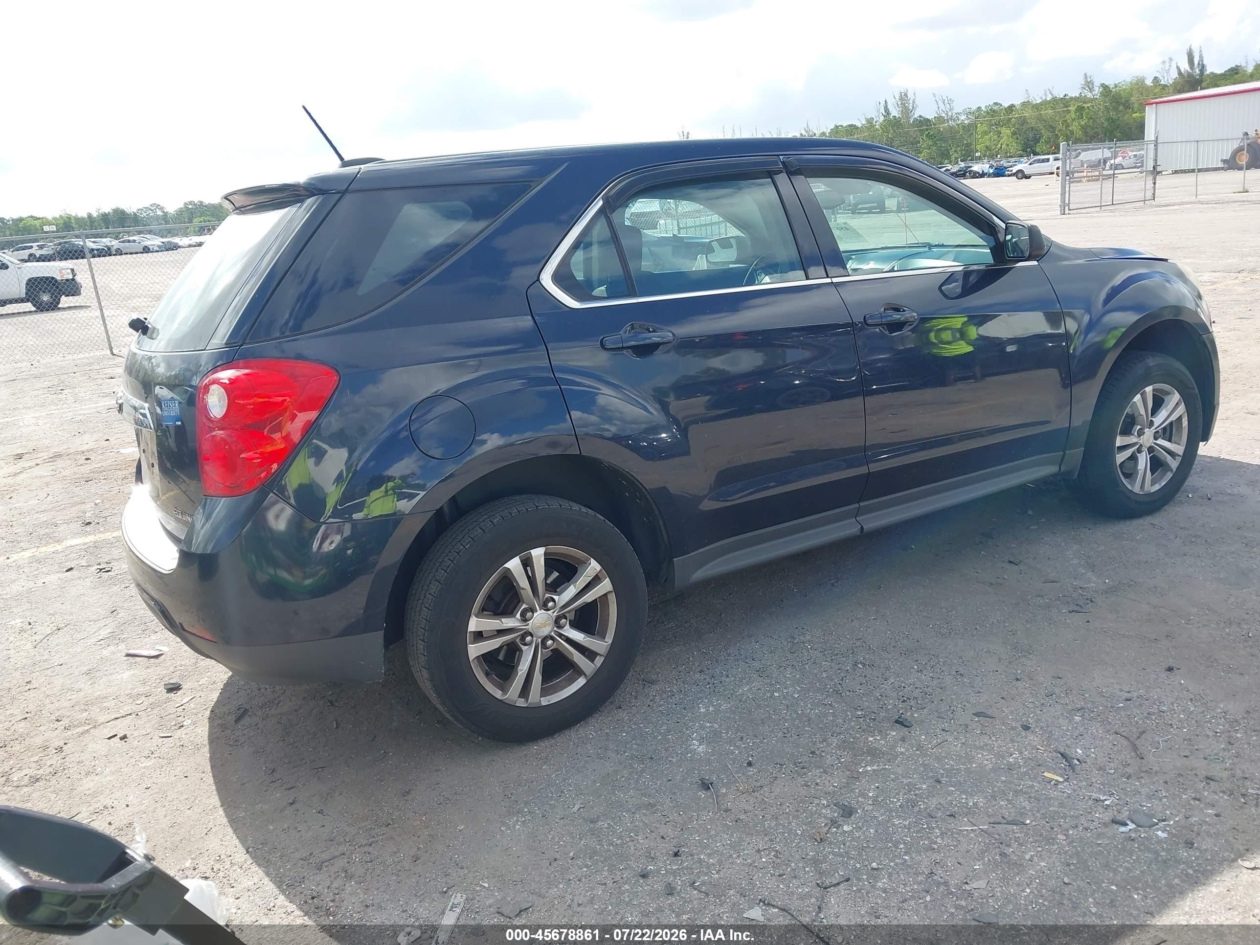 2015 Chevrolet Equinox Ls Black vin: 2GNALAEK7F6208217