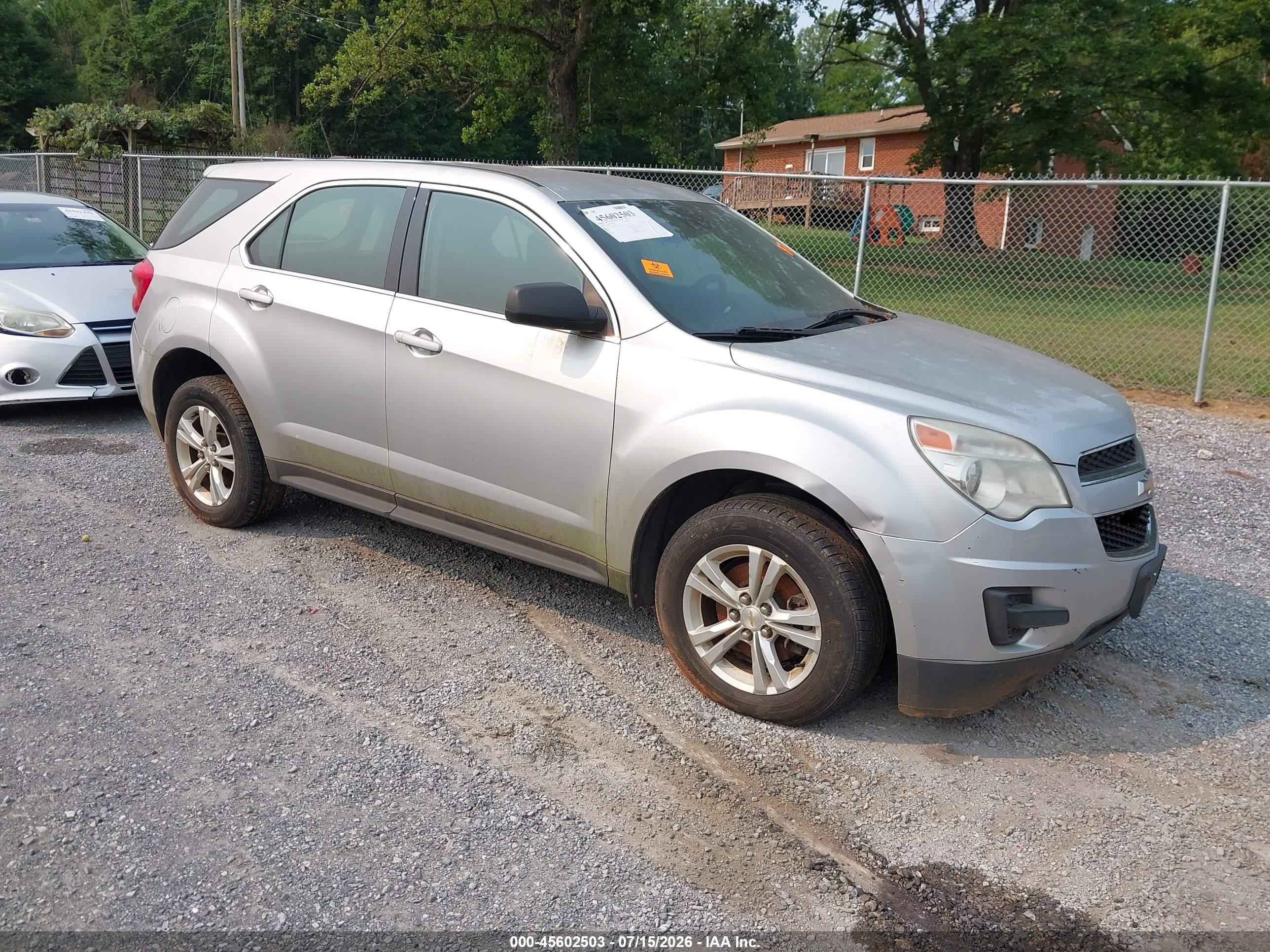 2015 Chevrolet Equinox Ls Silver vin: 2GNALAEK7F6396611